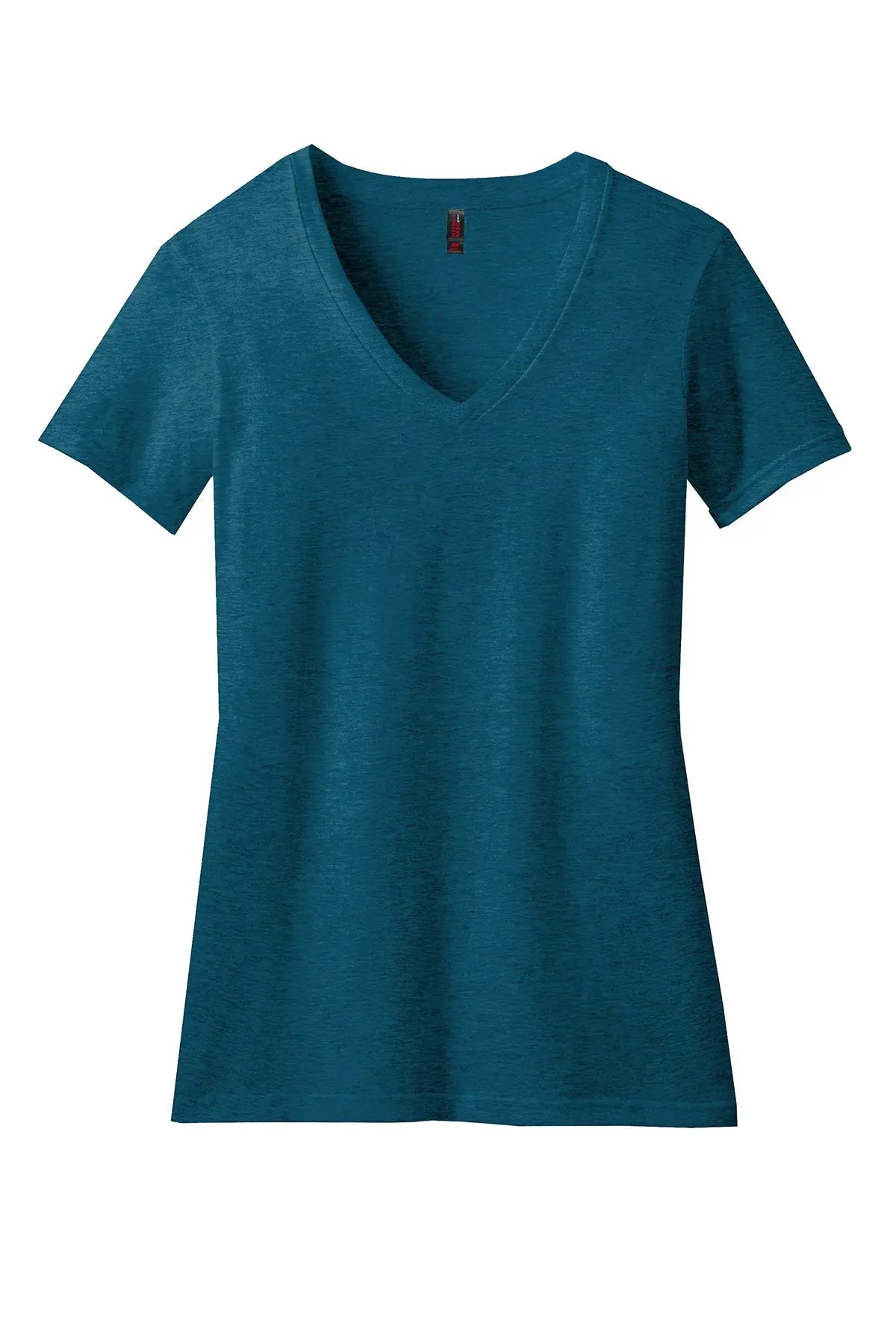 District® Women’s Perfect Blend® CVC V-Neck Tee #DM1190L