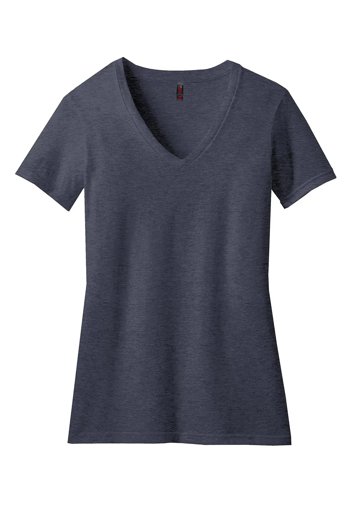 District® Women’s Perfect Blend® CVC V-Neck Tee #DM1190L