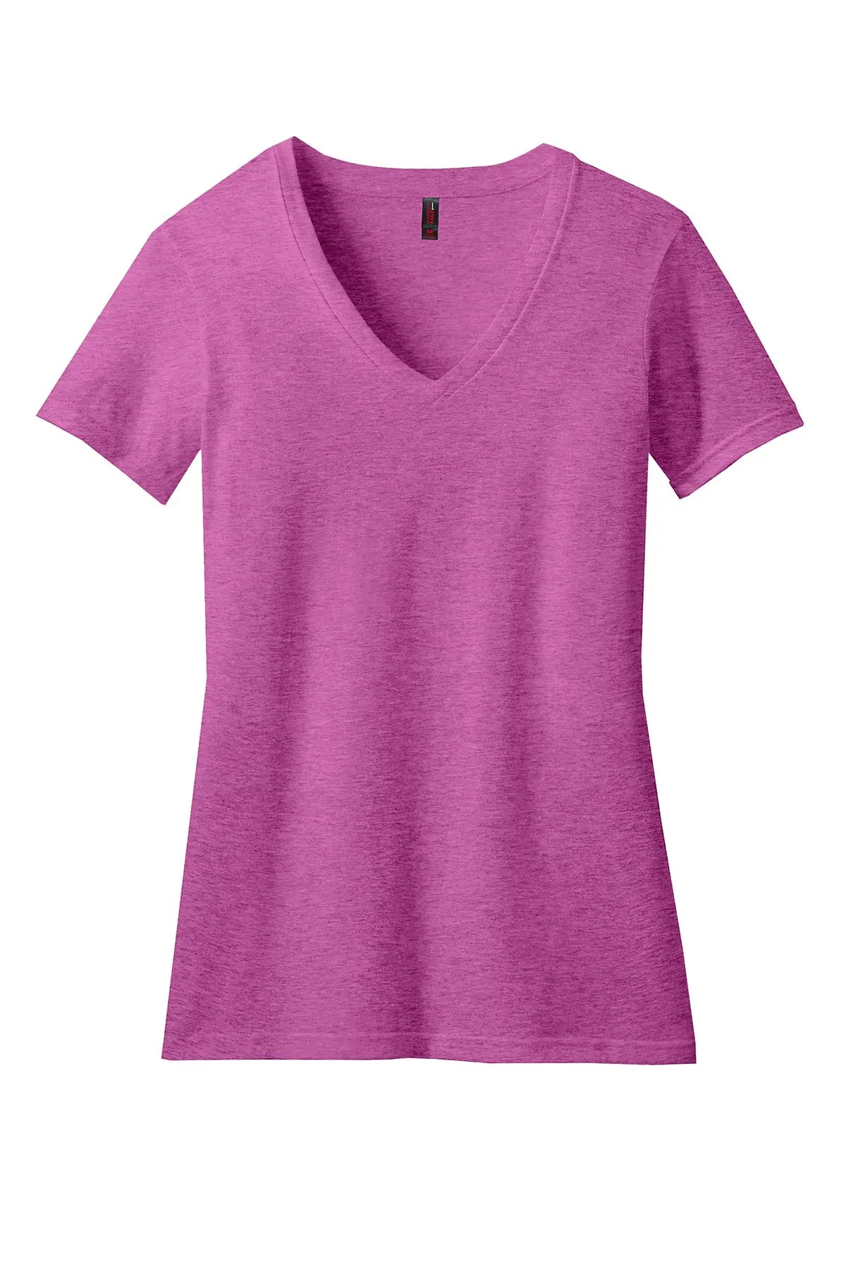 District® Women’s Perfect Blend® CVC V-Neck Tee #DM1190L