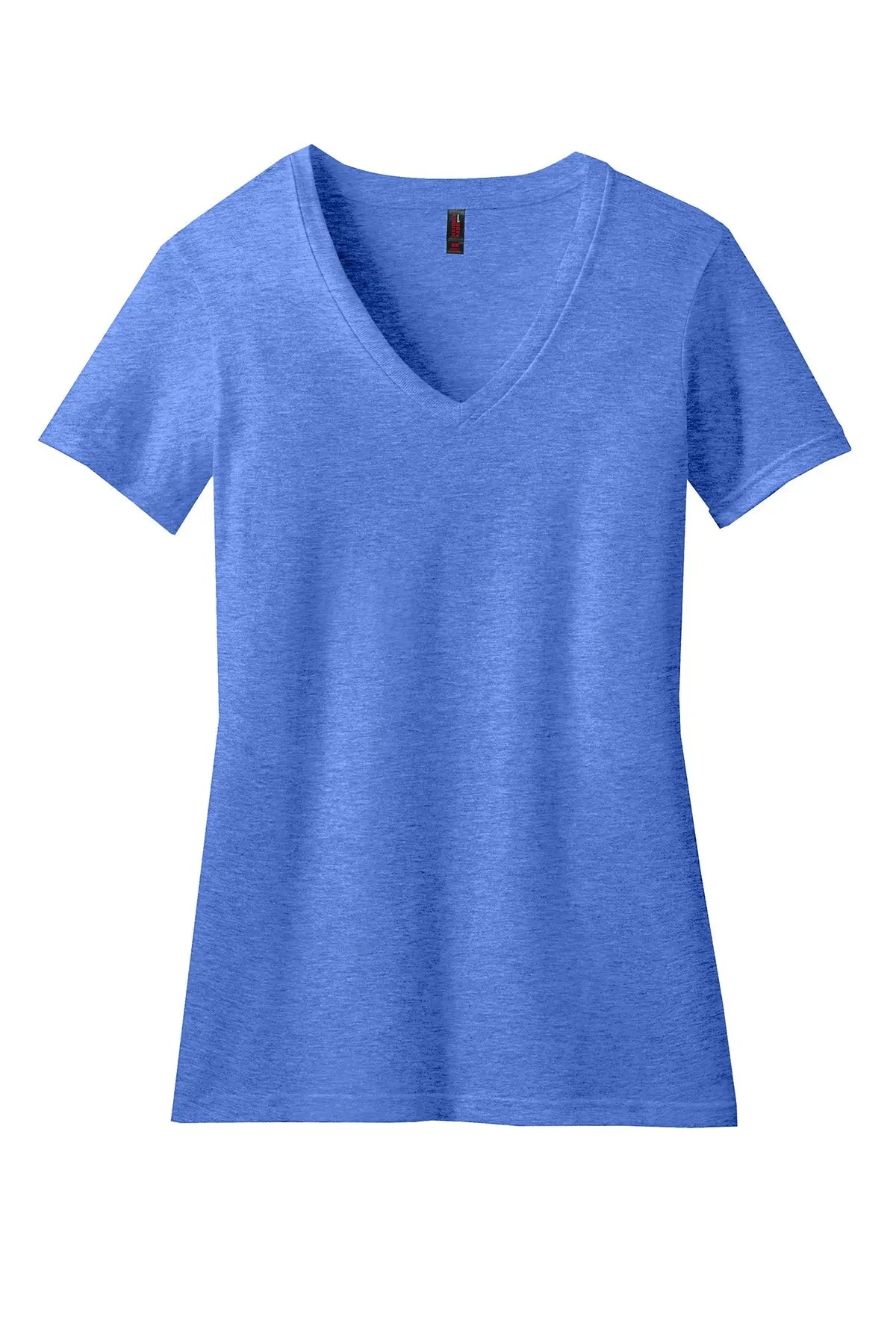 District® Women’s Perfect Blend® CVC V-Neck Tee #DM1190L