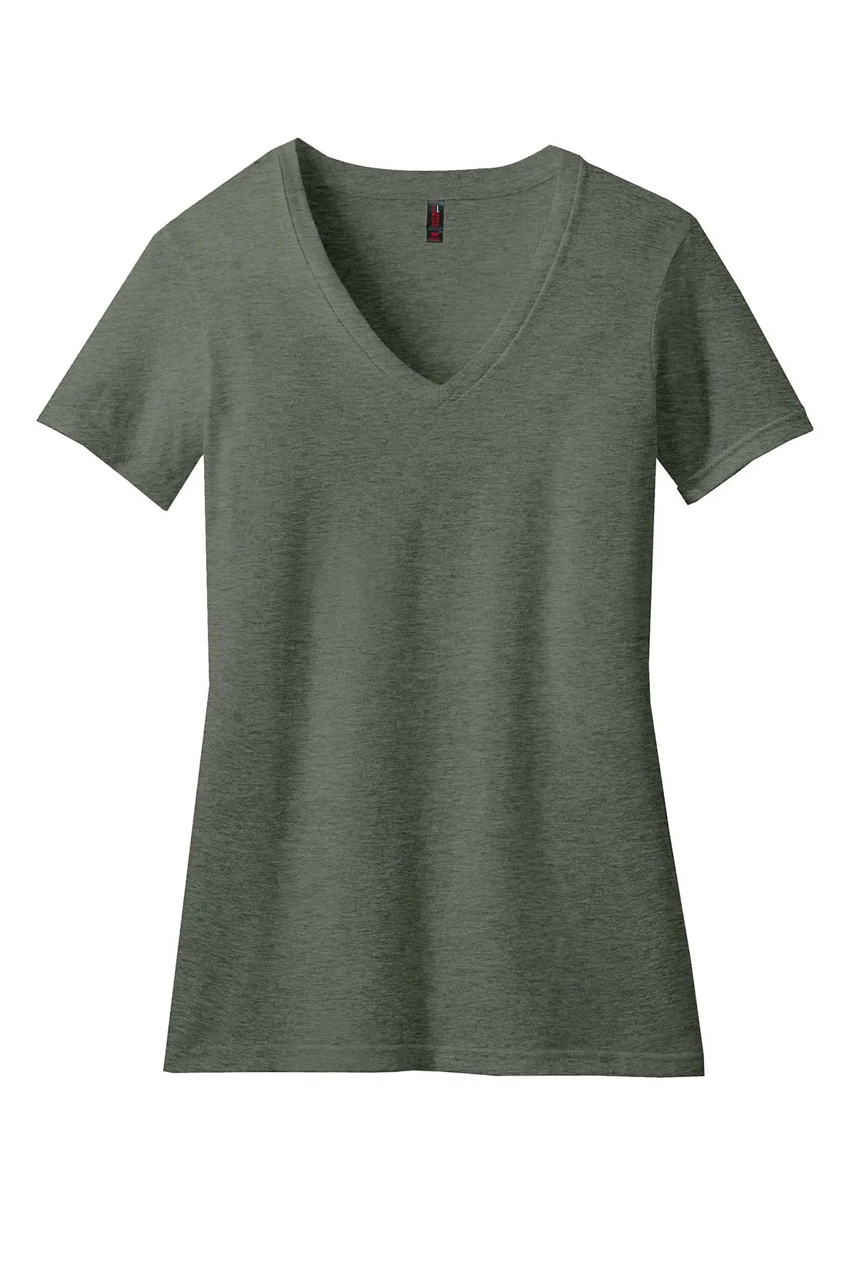 District® Women’s Perfect Blend® CVC V-Neck Tee #DM1190L