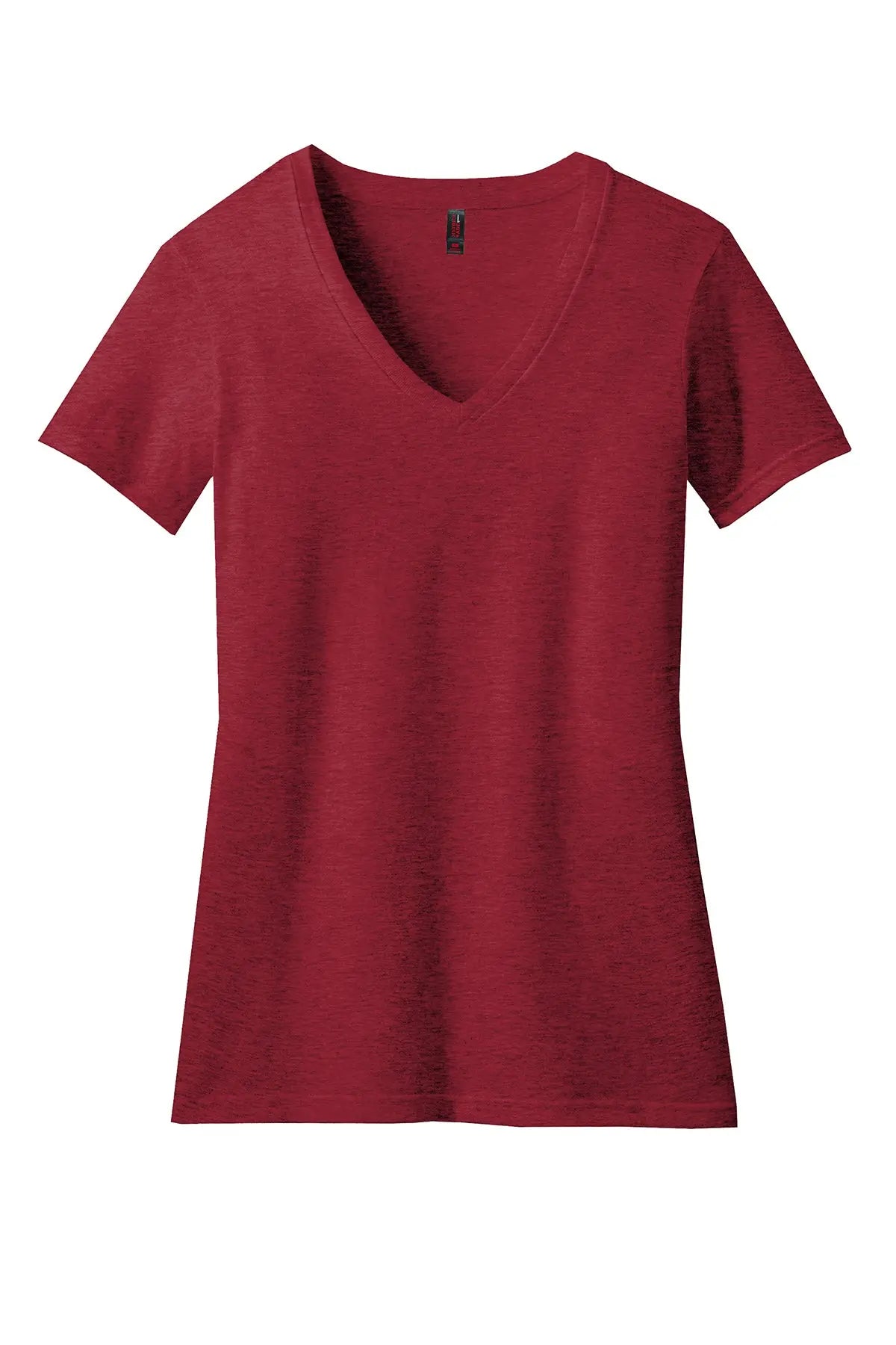 District® Women’s Perfect Blend® CVC V-Neck Tee #DM1190L