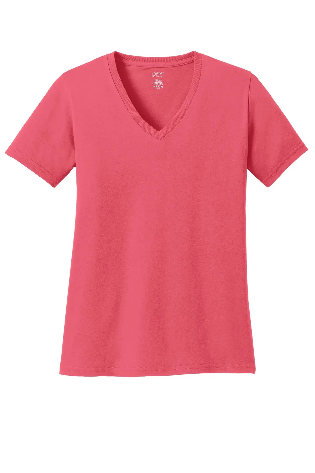Port & Co™ Women's Core Cotton V-Neck Tee #LPC54V