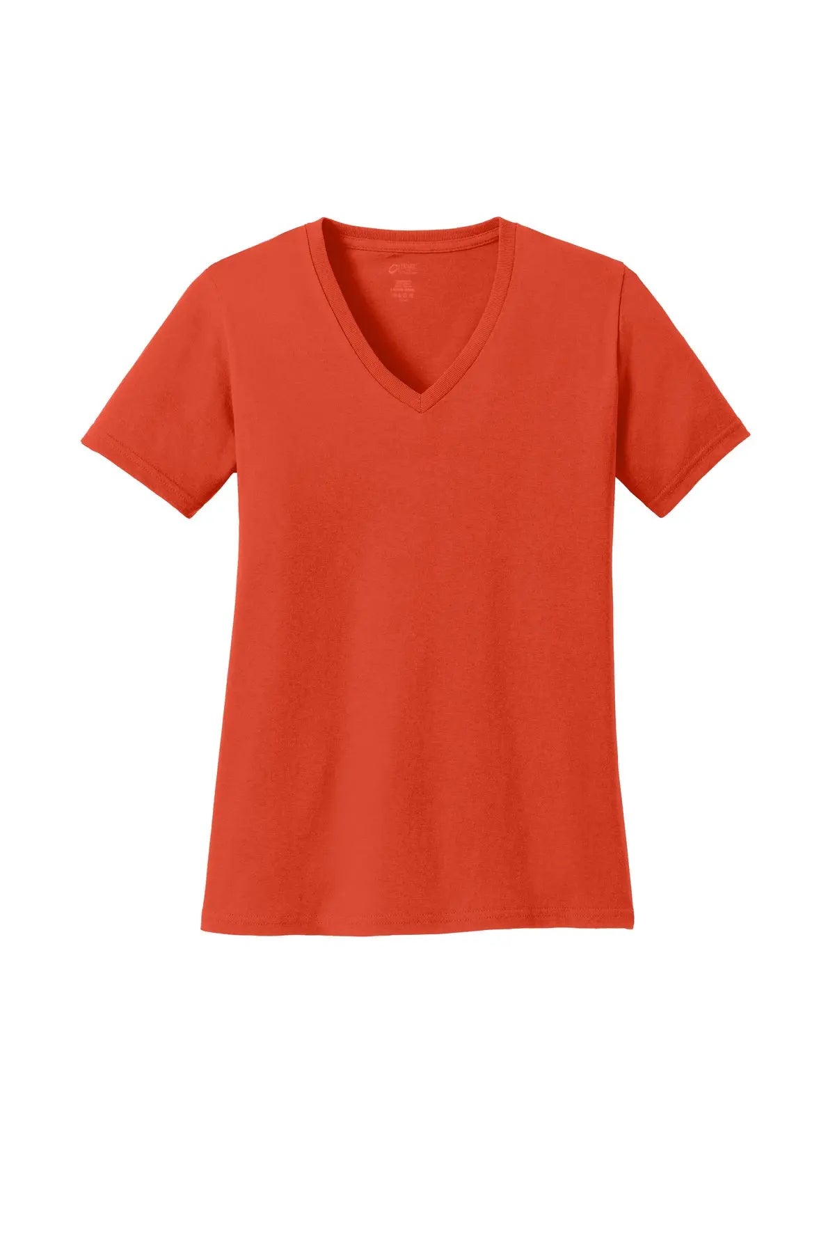 Port & Co™ Women's Core Cotton V-Neck Tee #LPC54V