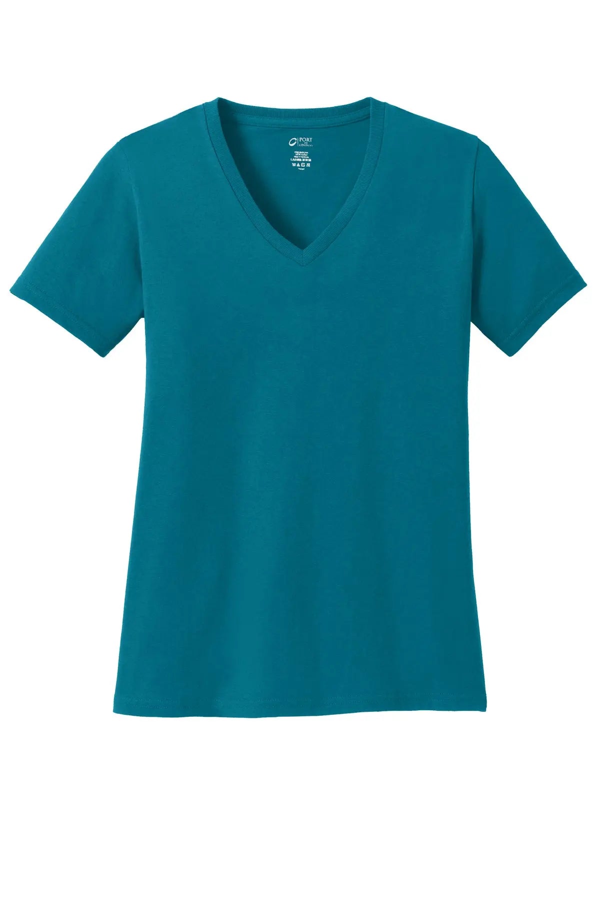 Port & Co™ Women's Core Cotton V-Neck Tee #LPC54V