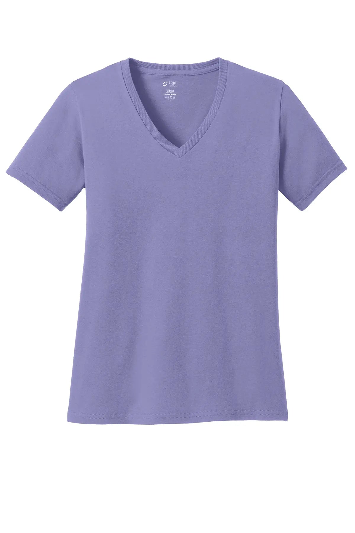 Port & Co™ Women's Core Cotton V-Neck Tee #LPC54V