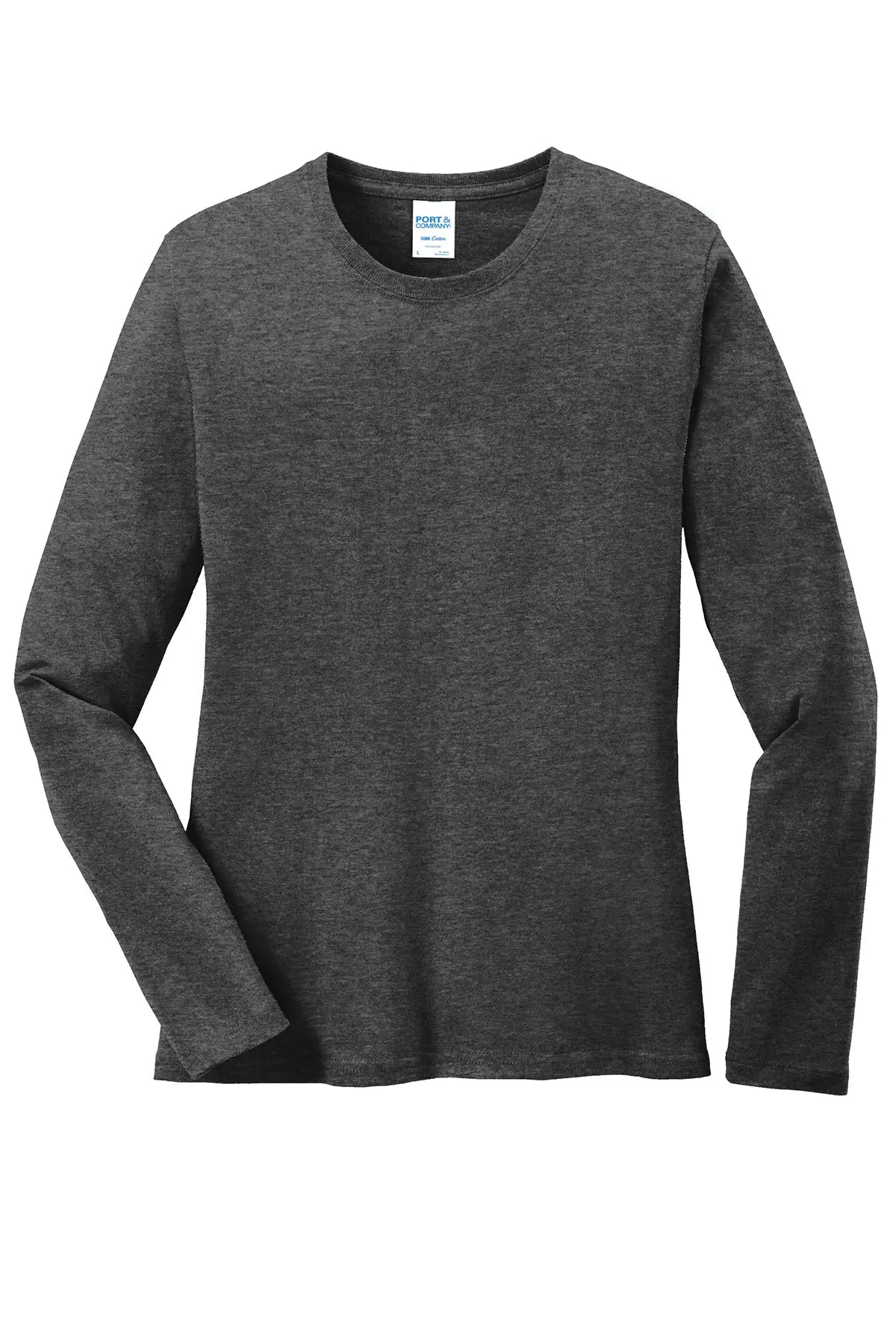 Port & Co™ Women's Long Sleeve Core Cotton Tee #LPC54LS