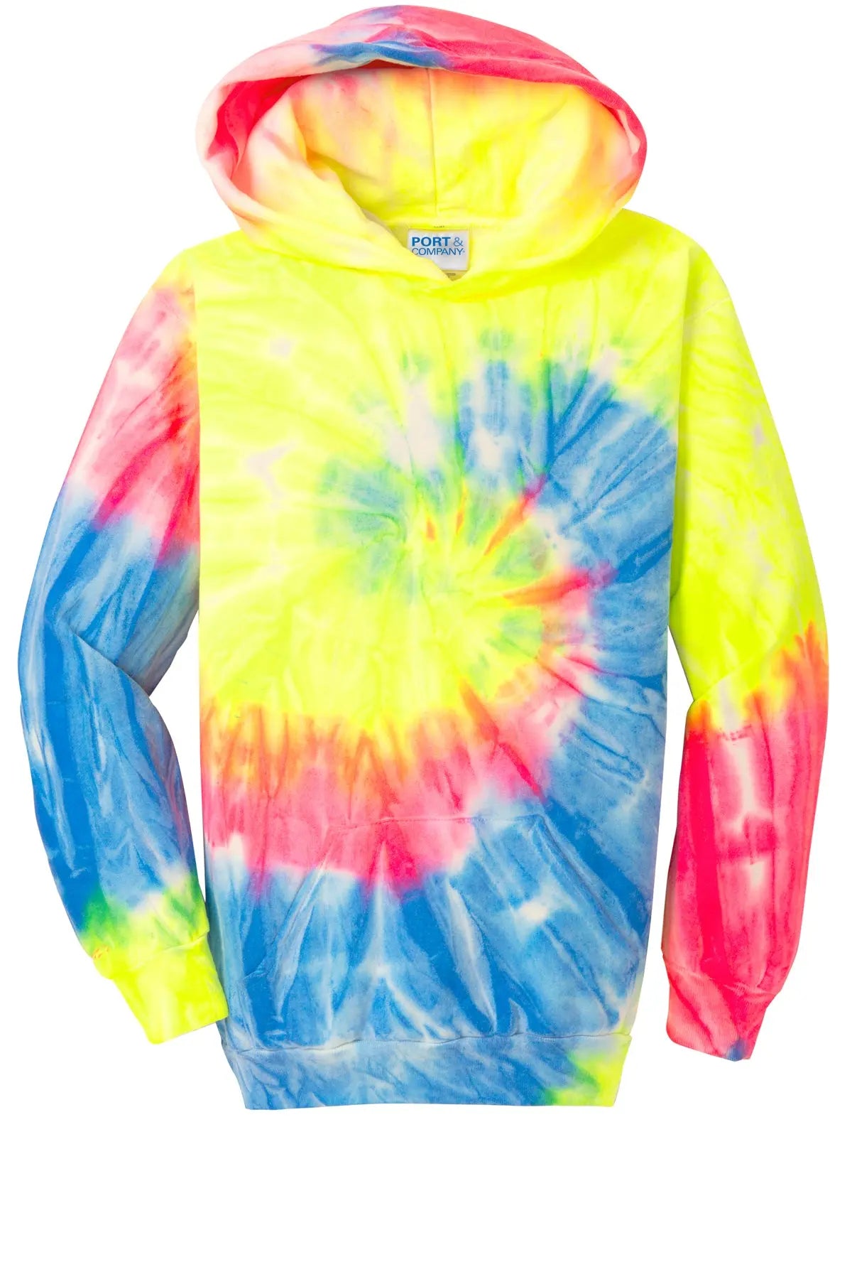 Port & Co™ Youth Tie-Dye Pullover Hooded Sweatshirt #PC146Y