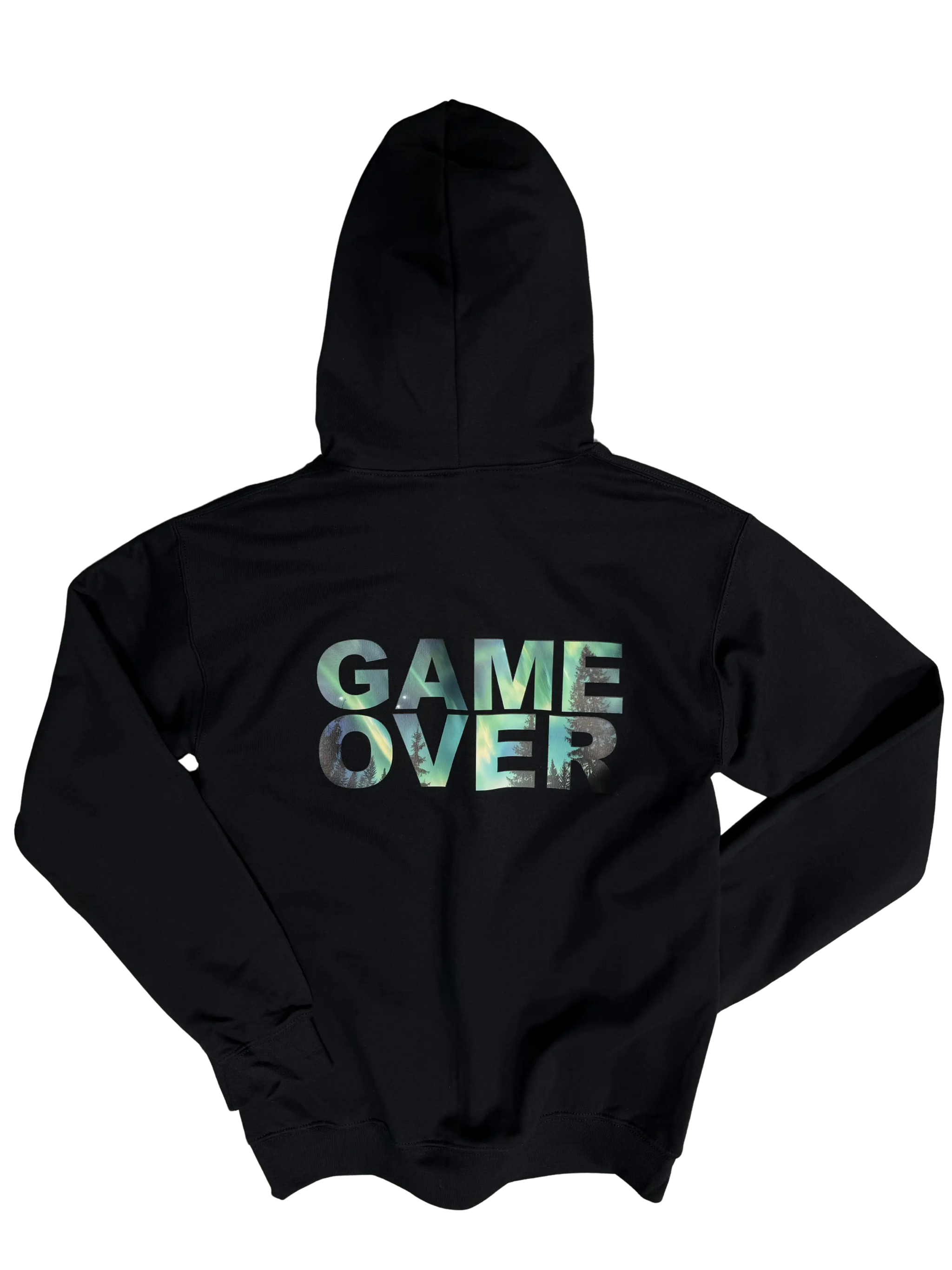 Game Over Northern Lights Zip-Up HoodieGame Over Merch