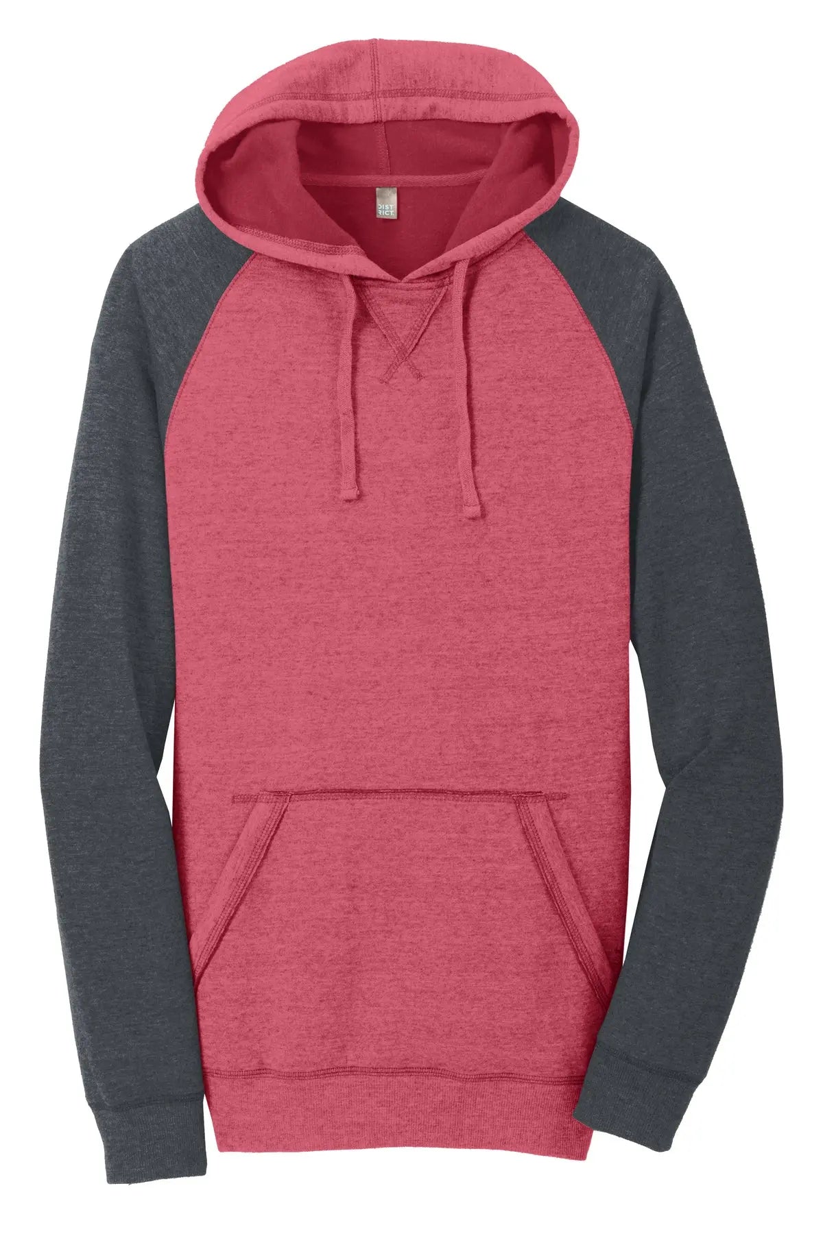 District® Lightweight Fleece Raglan Hoodie #DT196