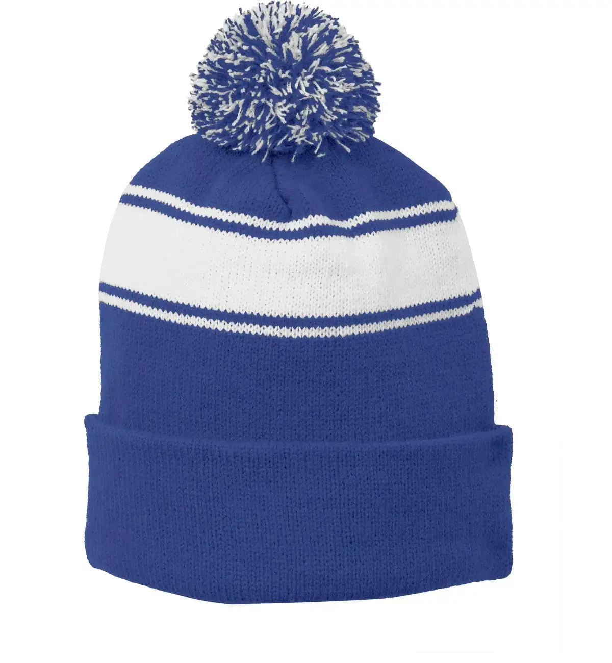 Sport-Tek® Stripe Pom Pom Beanie #STC28 Game Over Merch