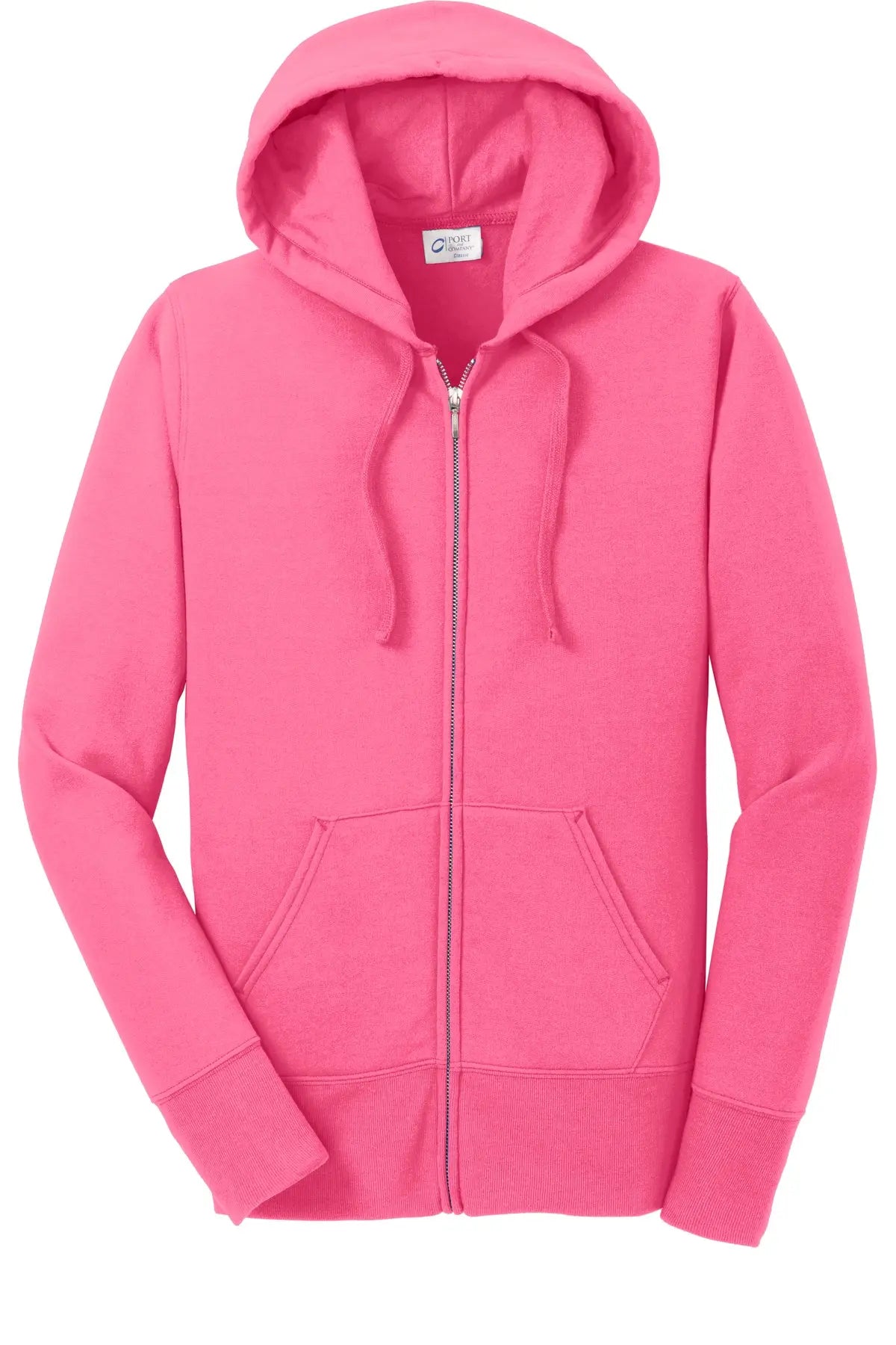 Port & Co™ Women's Core Fleece Full-Zip Hooded Sweatshirt #LPC78ZH