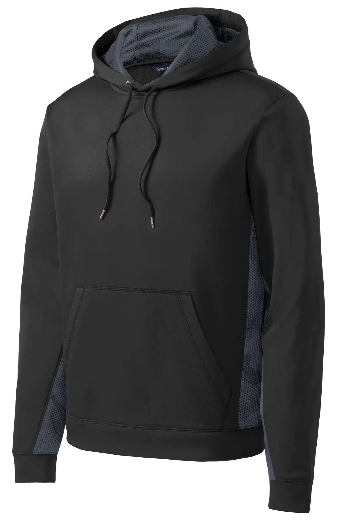 Sport-Tek® Youth Sport-Wick® CamoHex Fleece Colorblock Hooded Pullover #YST239