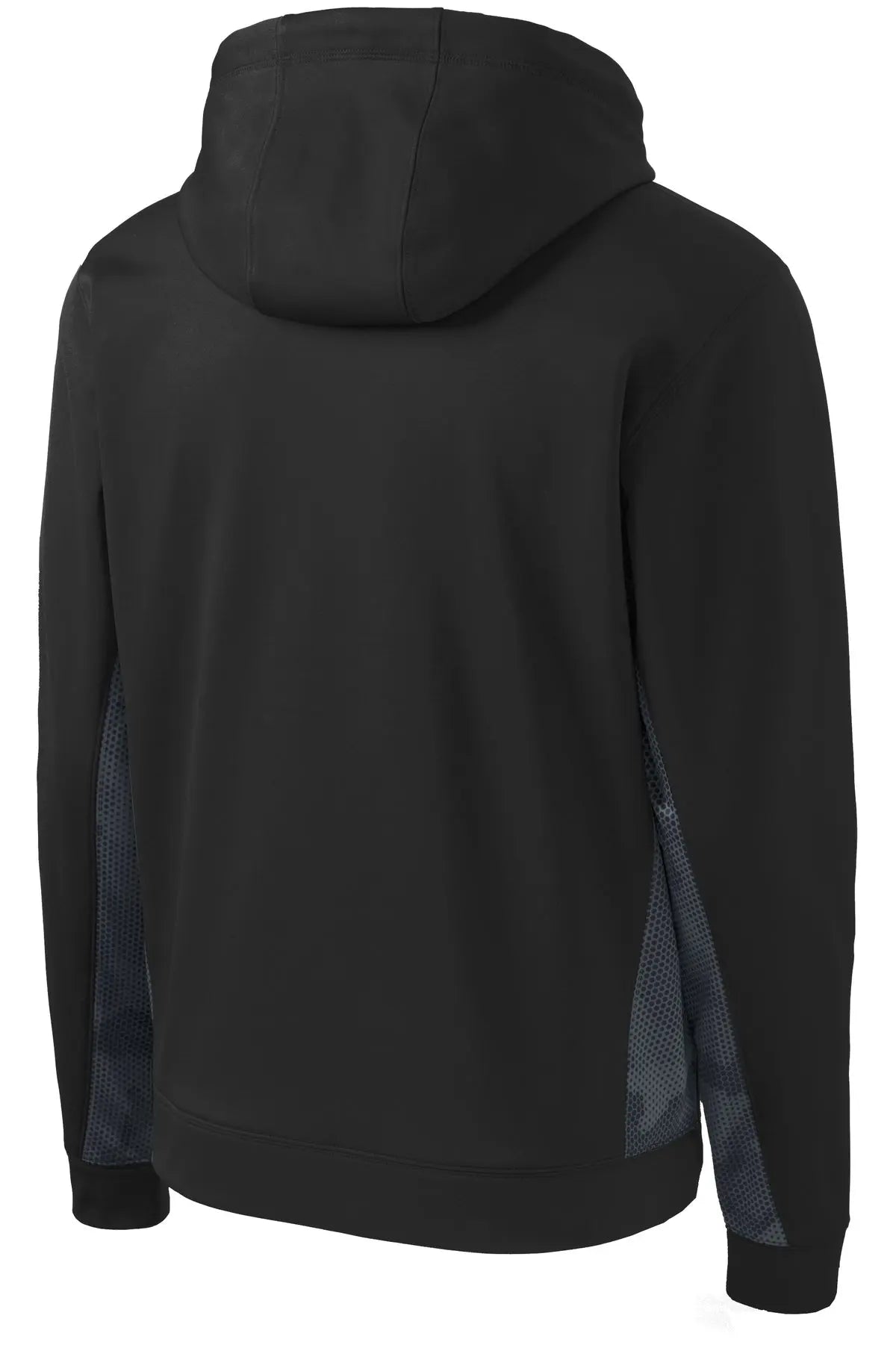 Sport-Tek® Youth Sport-Wick® CamoHex Fleece Colorblock Hooded Pullover #YST239