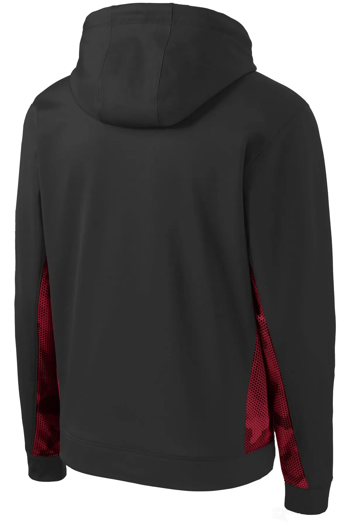 Sport-Tek® Youth Sport-Wick® CamoHex Fleece Colorblock Hooded Pullover #YST239