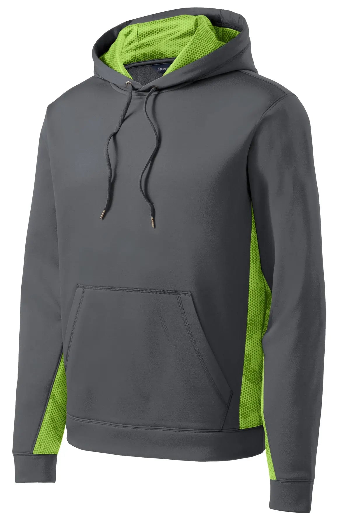 Sport-Tek® Youth Sport-Wick® CamoHex Fleece Colorblock Hooded Pullover #YST239