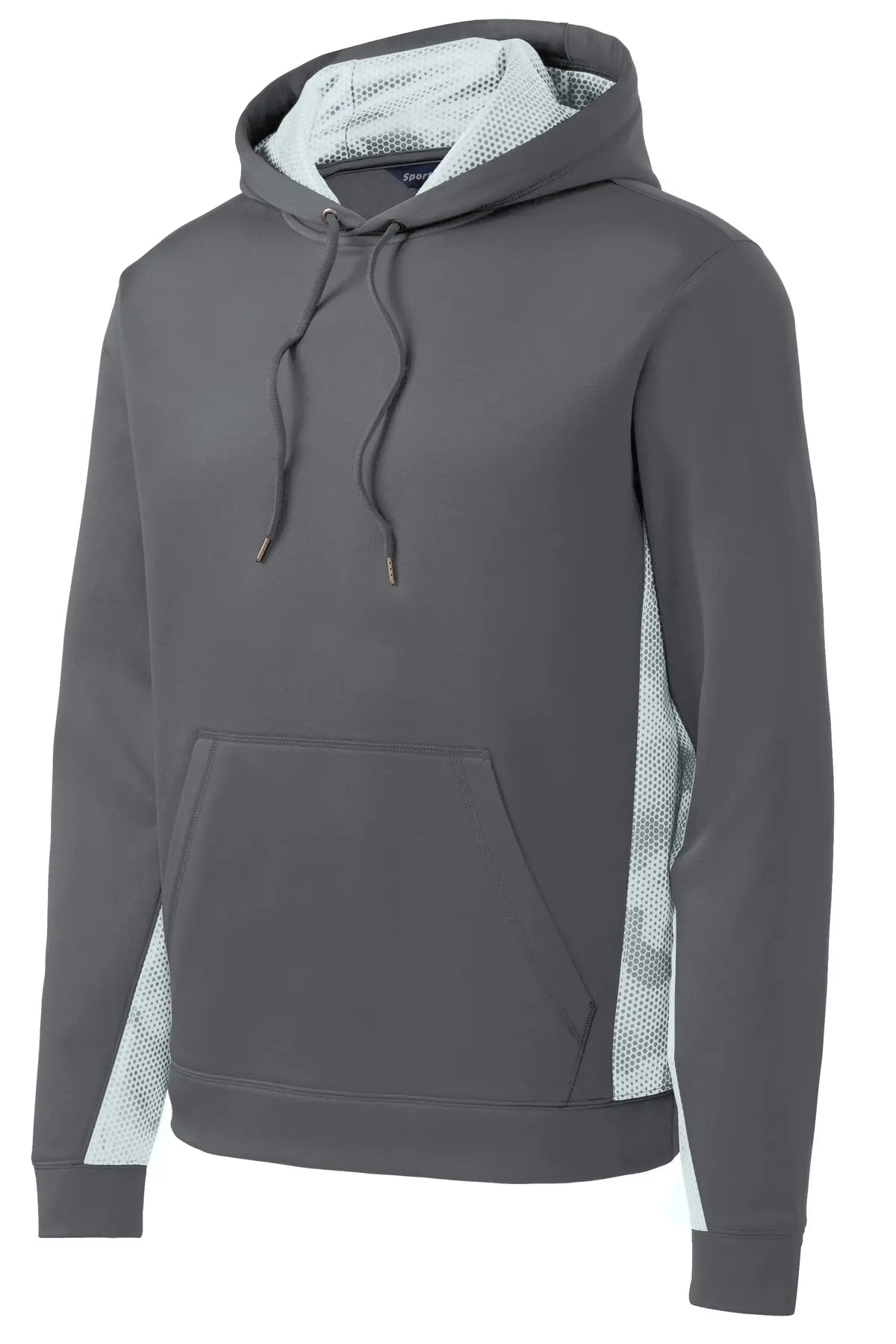Sport-Tek® Youth Sport-Wick® CamoHex Fleece Colorblock Hooded Pullover #YST239