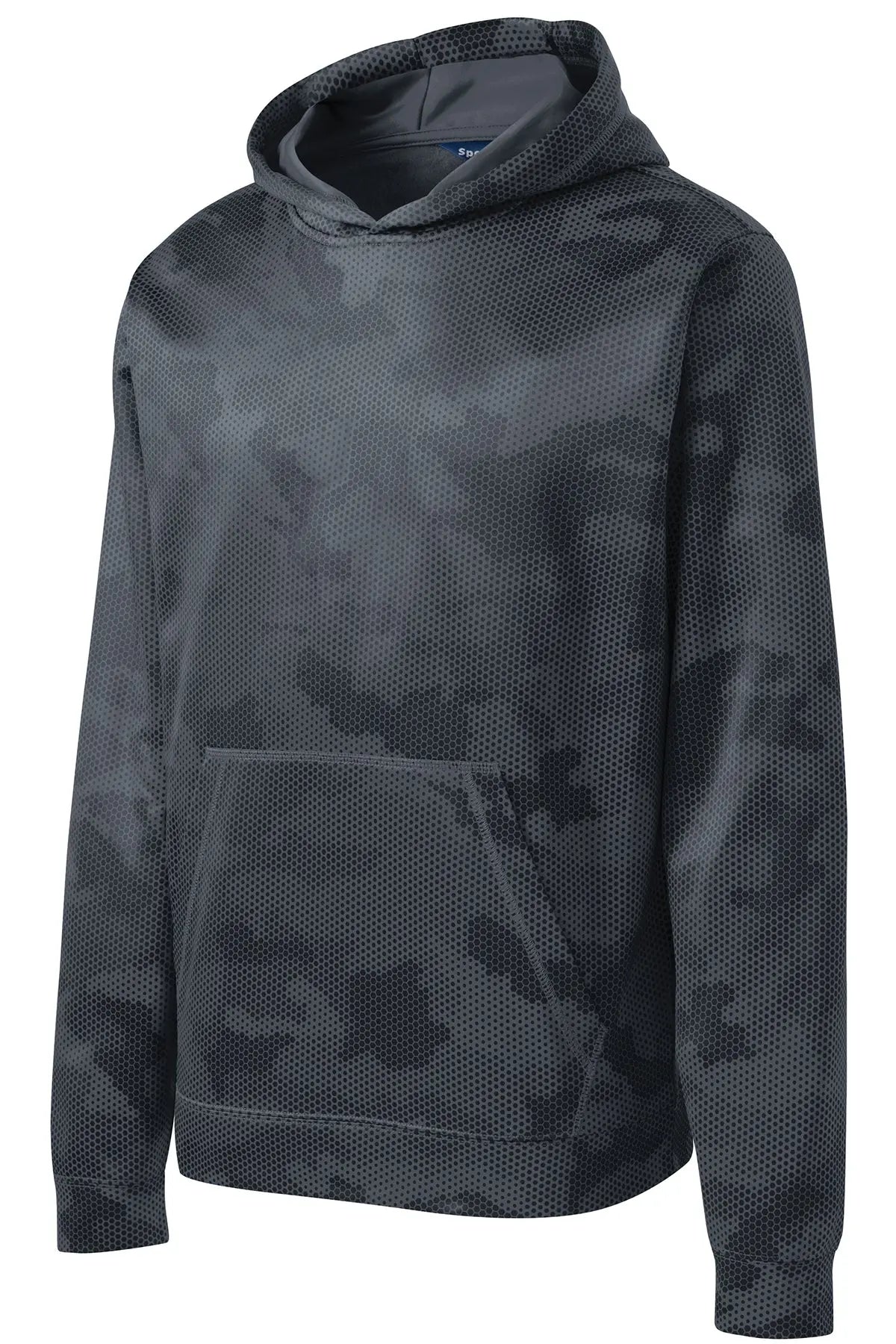Sport-Tek® Youth Sport-Wick® CamoHex Fleece Hooded Pullover #YST240