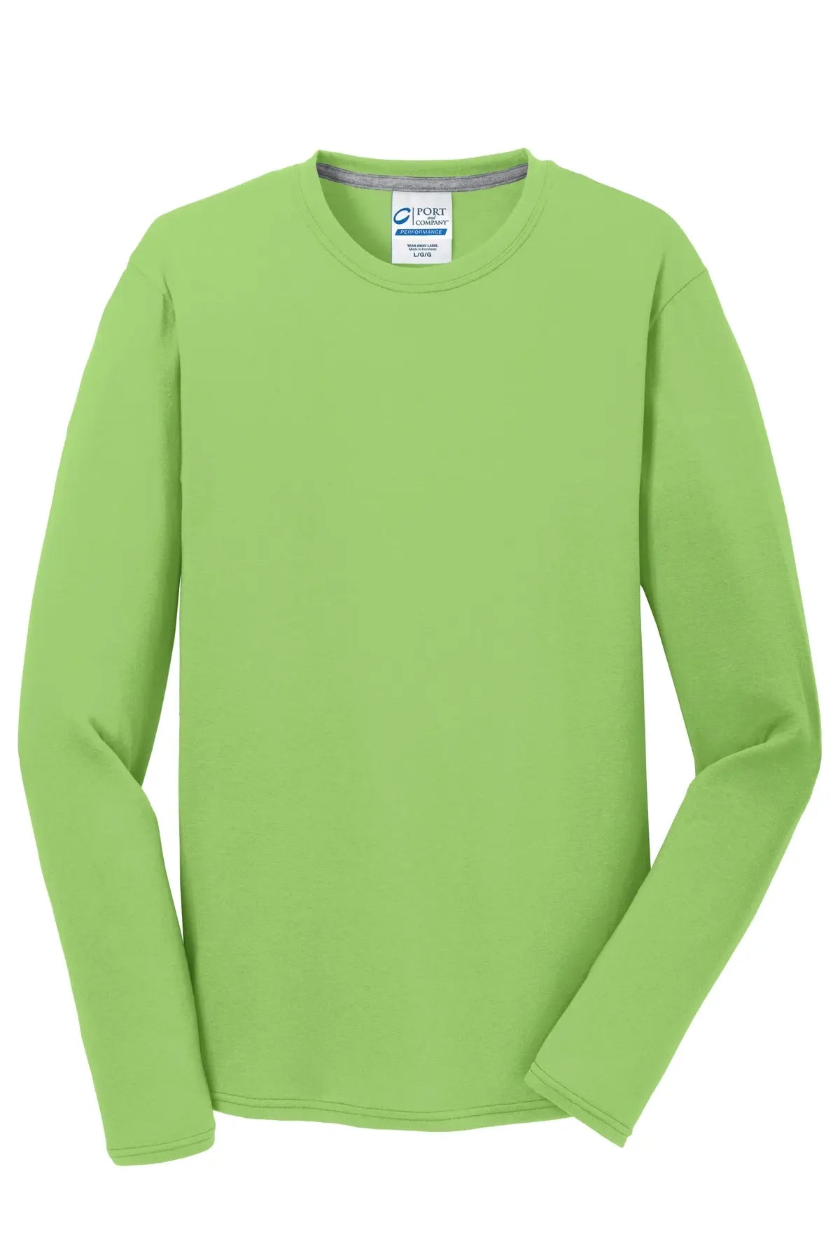 Port & Co™ Long Sleeve Performance Blend Tee #PC381LS