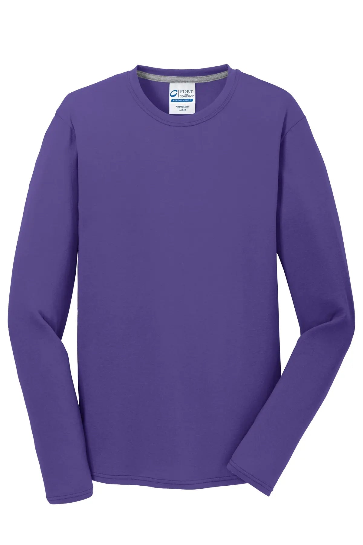 Port & Co™ Long Sleeve Performance Blend Tee #PC381LS