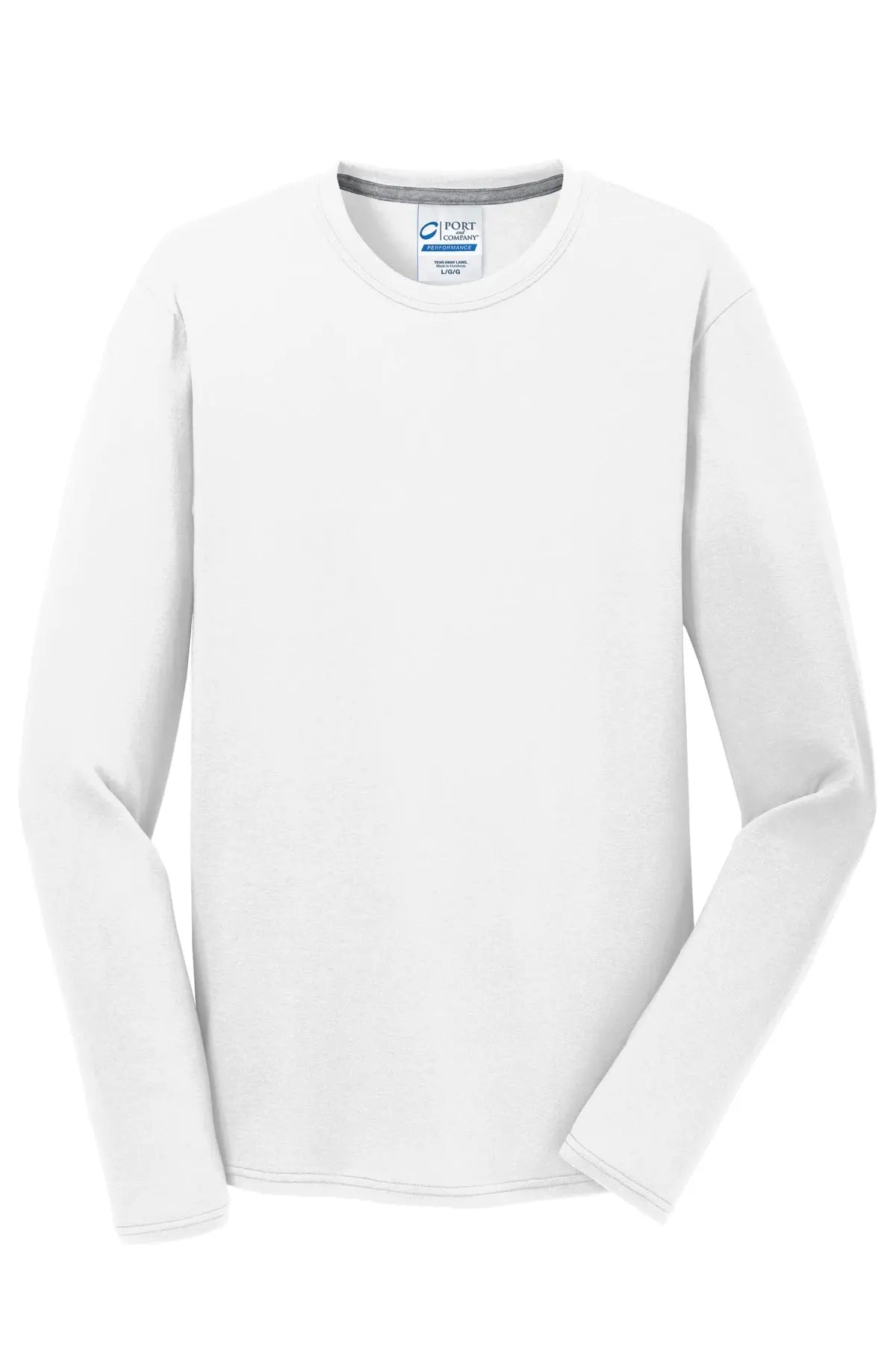 Port & Co™ Long Sleeve Performance Blend Tee #PC381LS