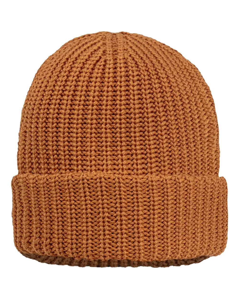 12 Sportsman Chunky Cuffed Beanies - Coyote