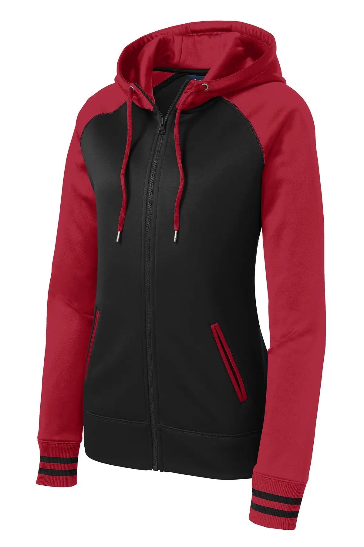 Sport-Tek® Women's Sport-Wick® Varsity Fleece Full-Zip Hooded Jacket #LST236