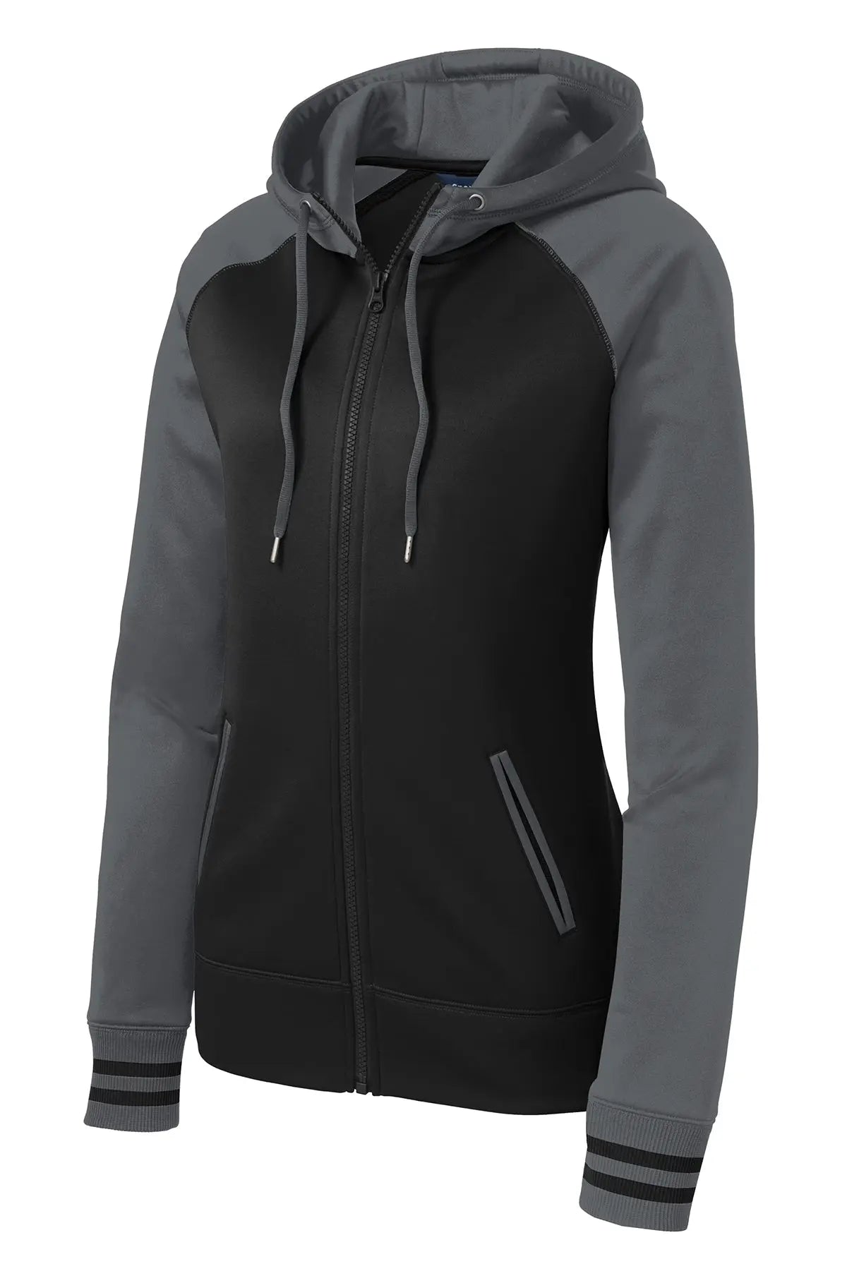 Sport-Tek® Women's Sport-Wick® Varsity Fleece Full-Zip Hooded Jacket #LST236