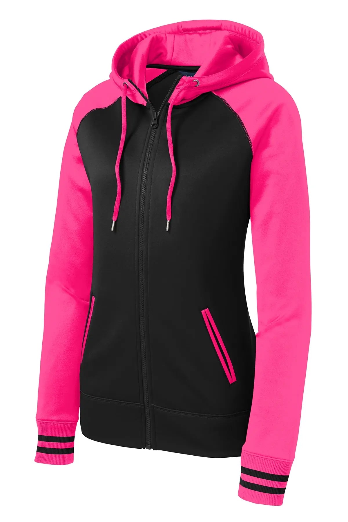 Sport-Tek® Women's Sport-Wick® Varsity Fleece Full-Zip Hooded Jacket #LST236
