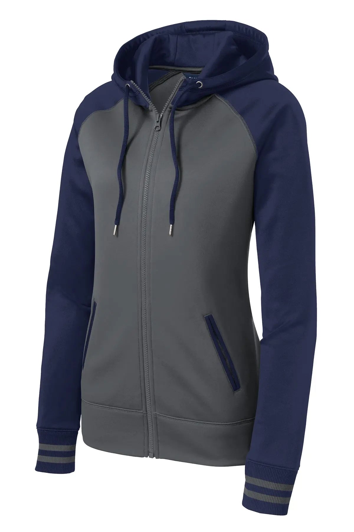 Sport-Tek® Women's Sport-Wick® Varsity Fleece Full-Zip Hooded Jacket #LST236