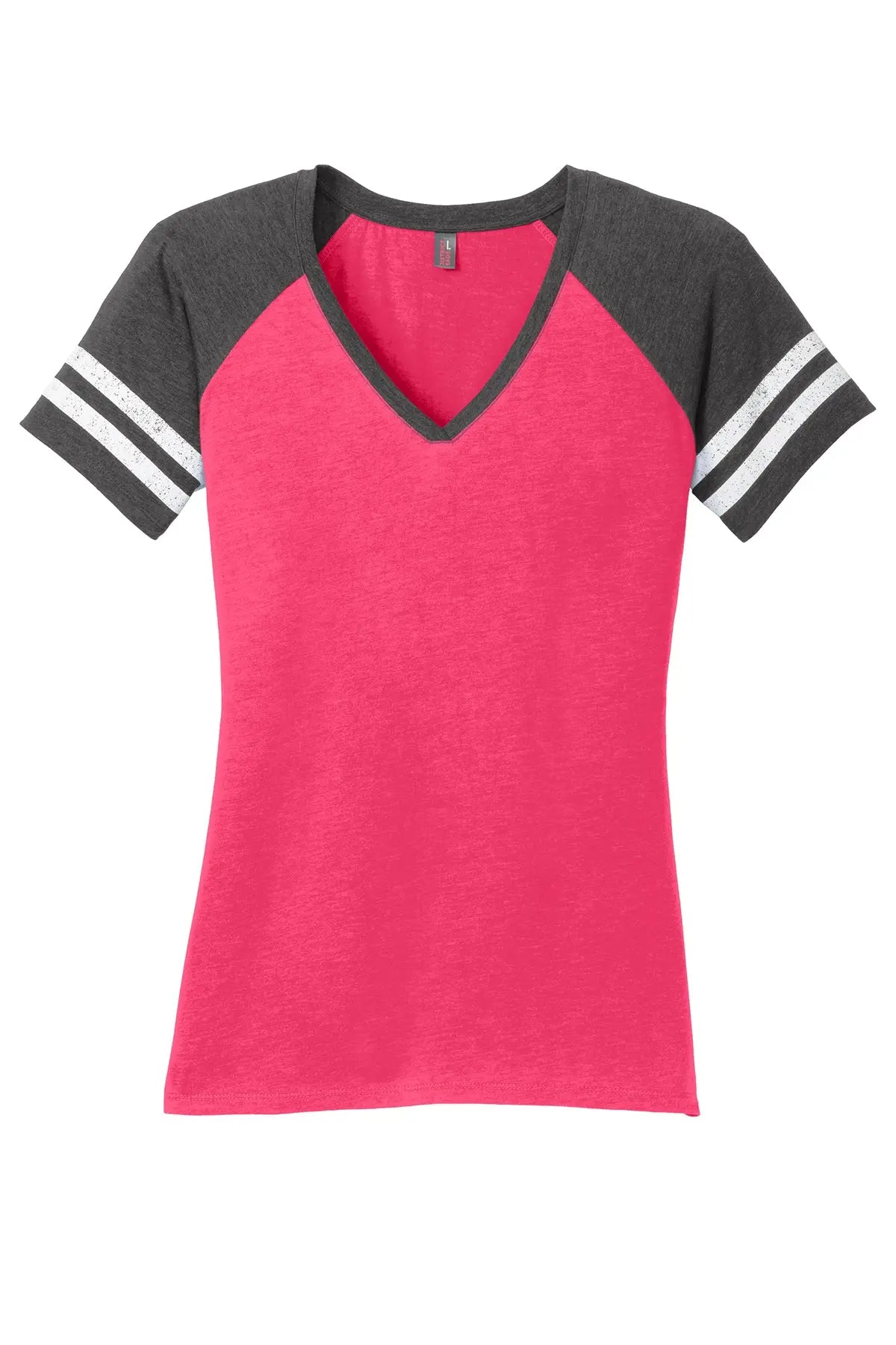 District® Women’s Game V-Neck Tee #DM476