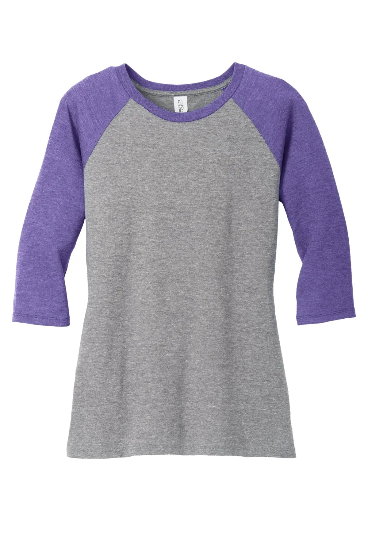 District® Women’s Perfect Tri® 3/4-Sleeve Raglan #DM136L