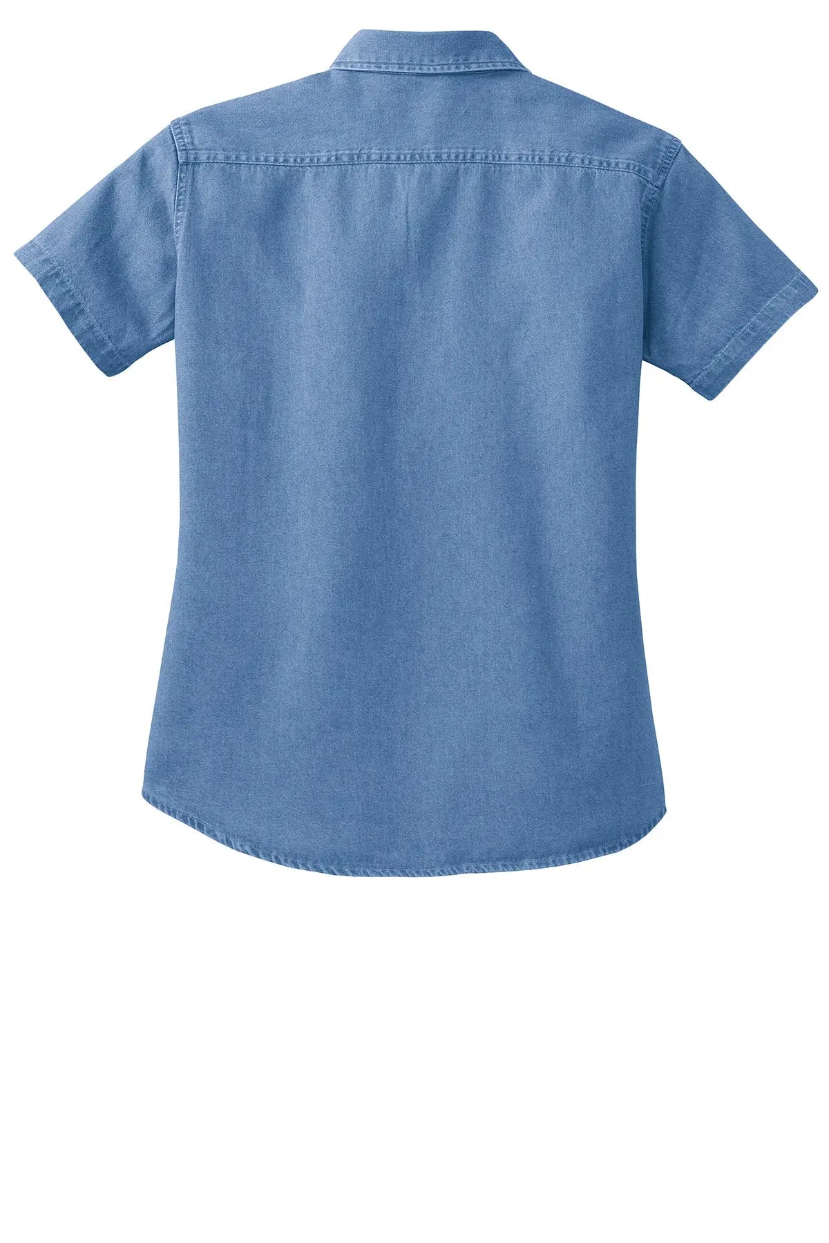 Port & Co™ Women's Short Sleeve Value Denim Shirt #LSP11
