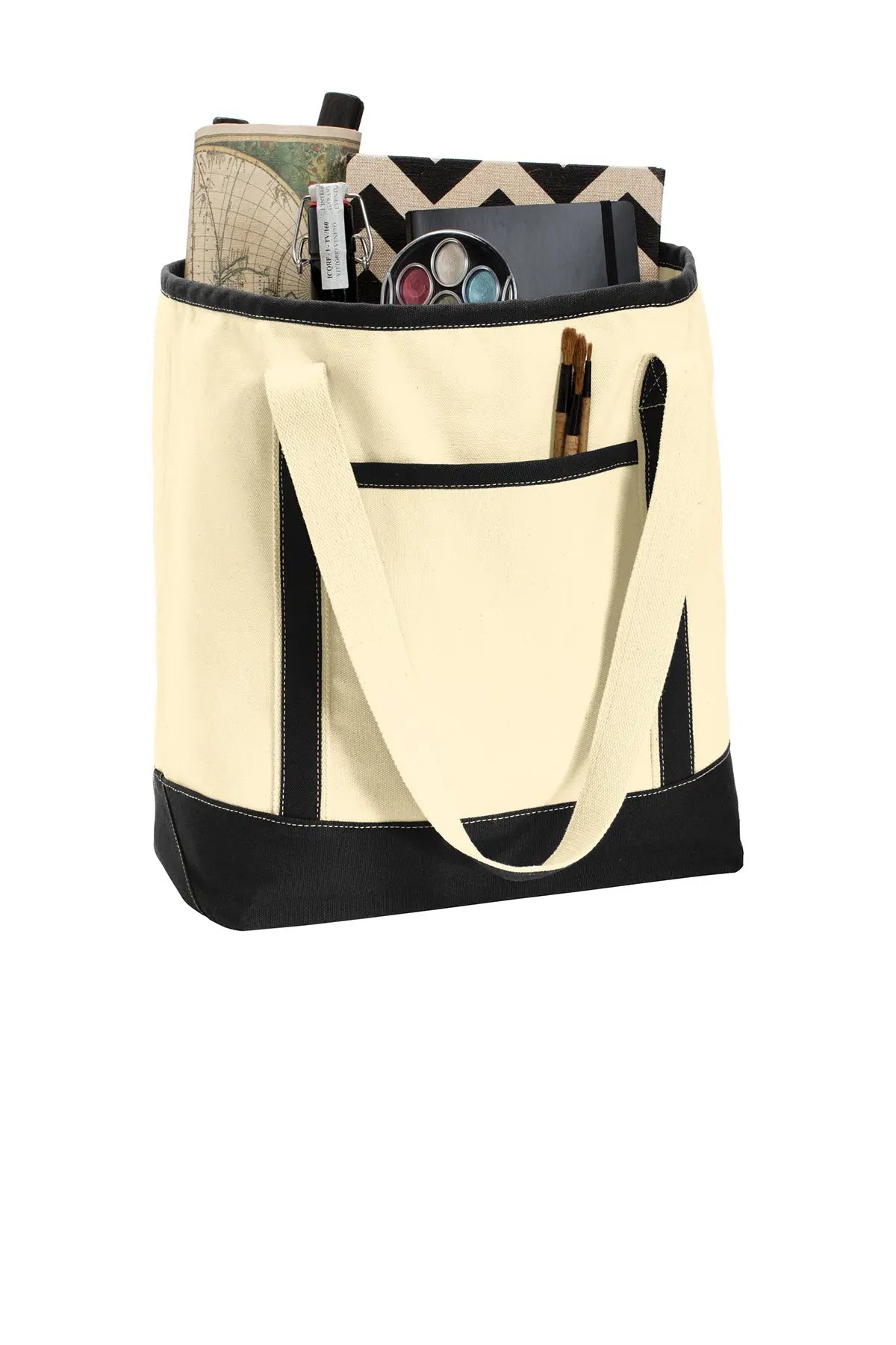Port Authority® Large Cotton Canvas Tote #BG413 Game Over Merch