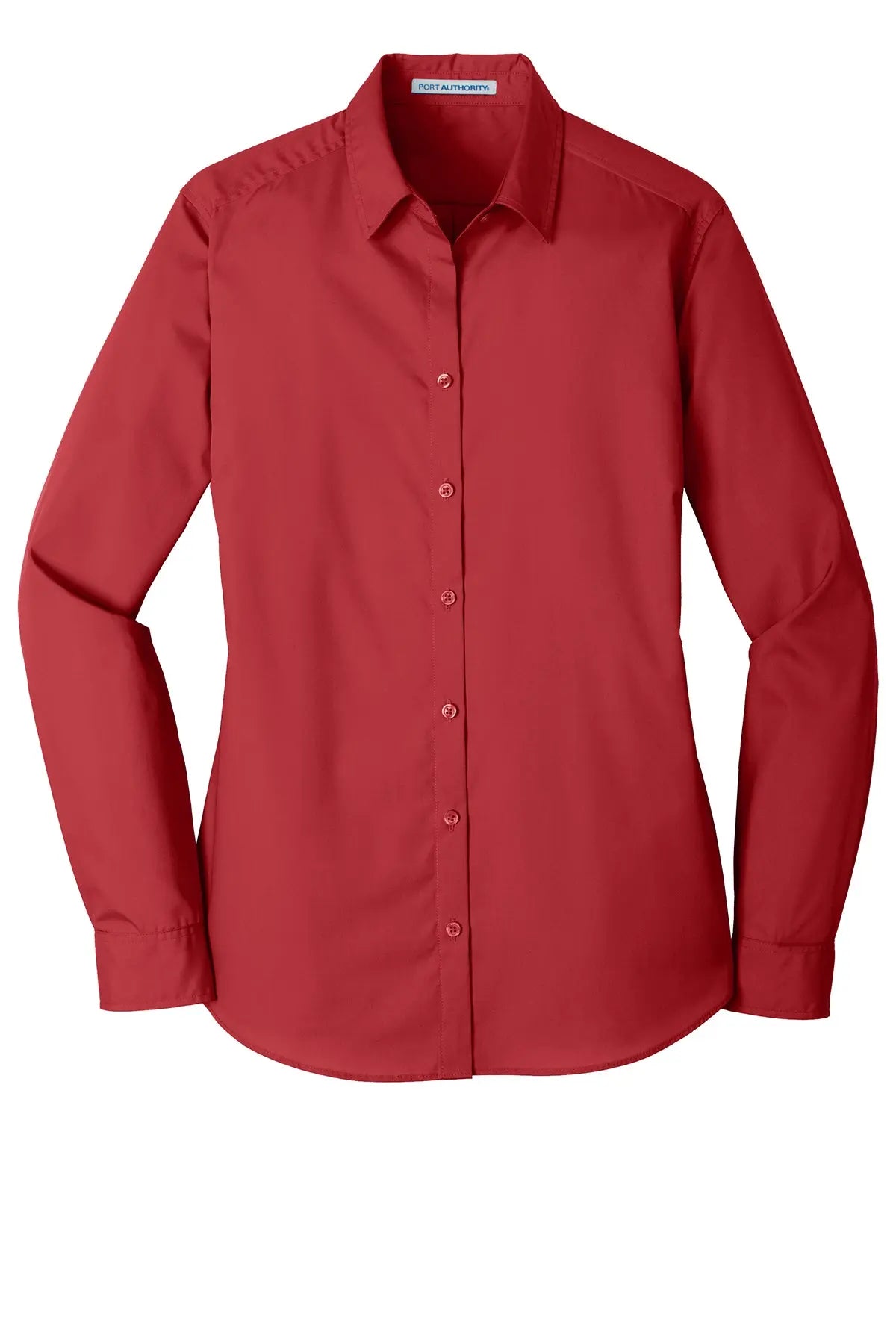 Port Authority® Women's Long Sleeve Carefree Poplin Shirt #LW100