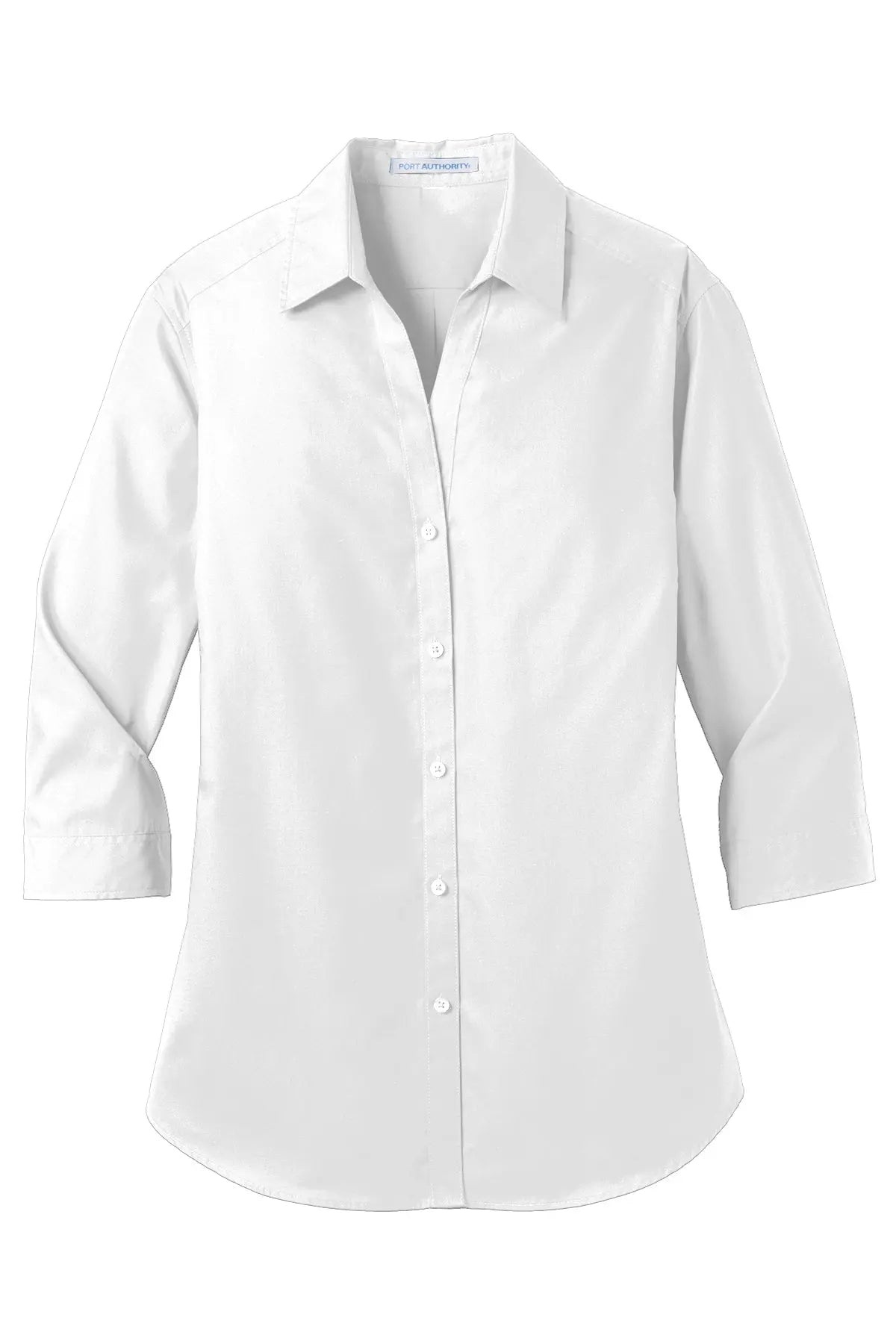 Port Authority® Women's 3/4-Sleeve Carefree Poplin Shirt #LW102