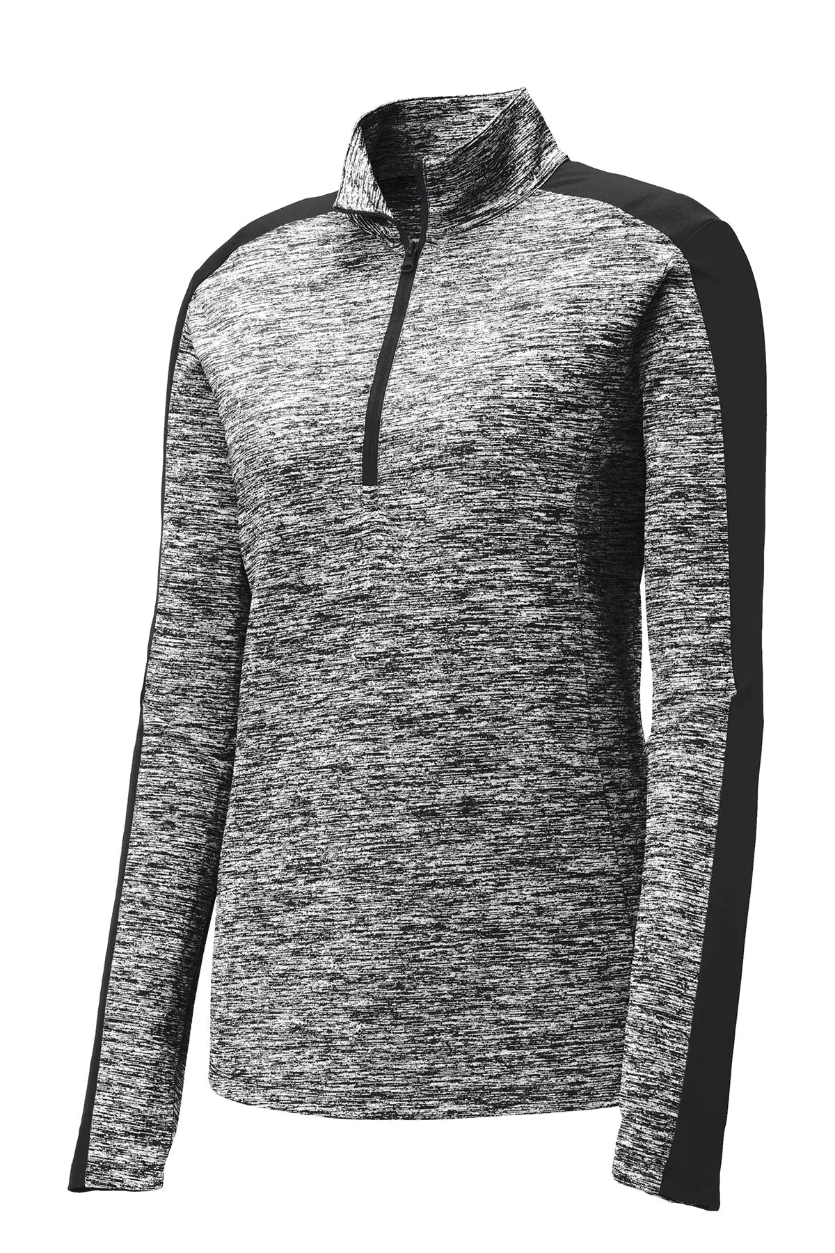 Sport-Tek® Women's PosiCharge® Electric Heather Colorblock 1/4-Zip Pullover #LST397 Game Over Merch