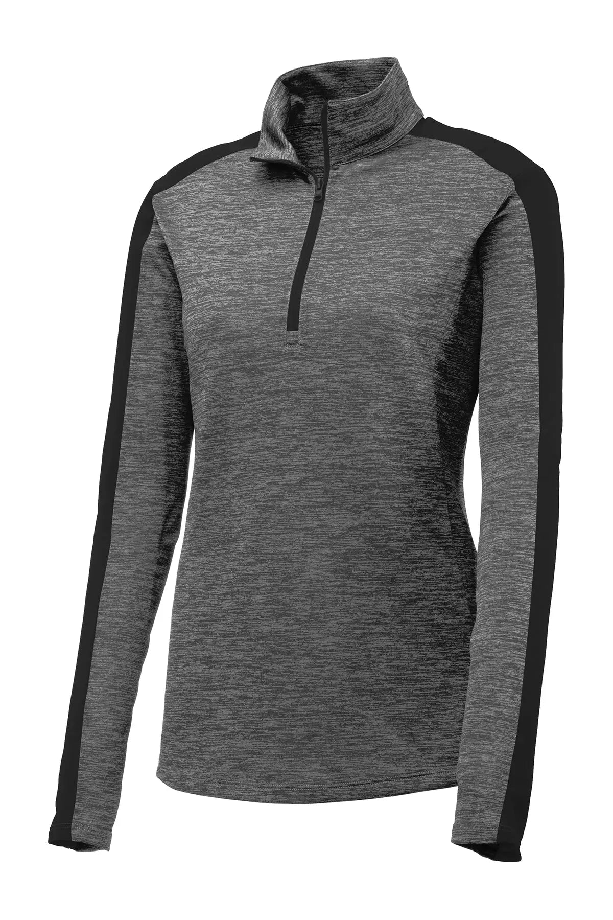 Sport-Tek® Women's PosiCharge® Electric Heather Colorblock 1/4-Zip Pullover #LST397 Game Over Merch