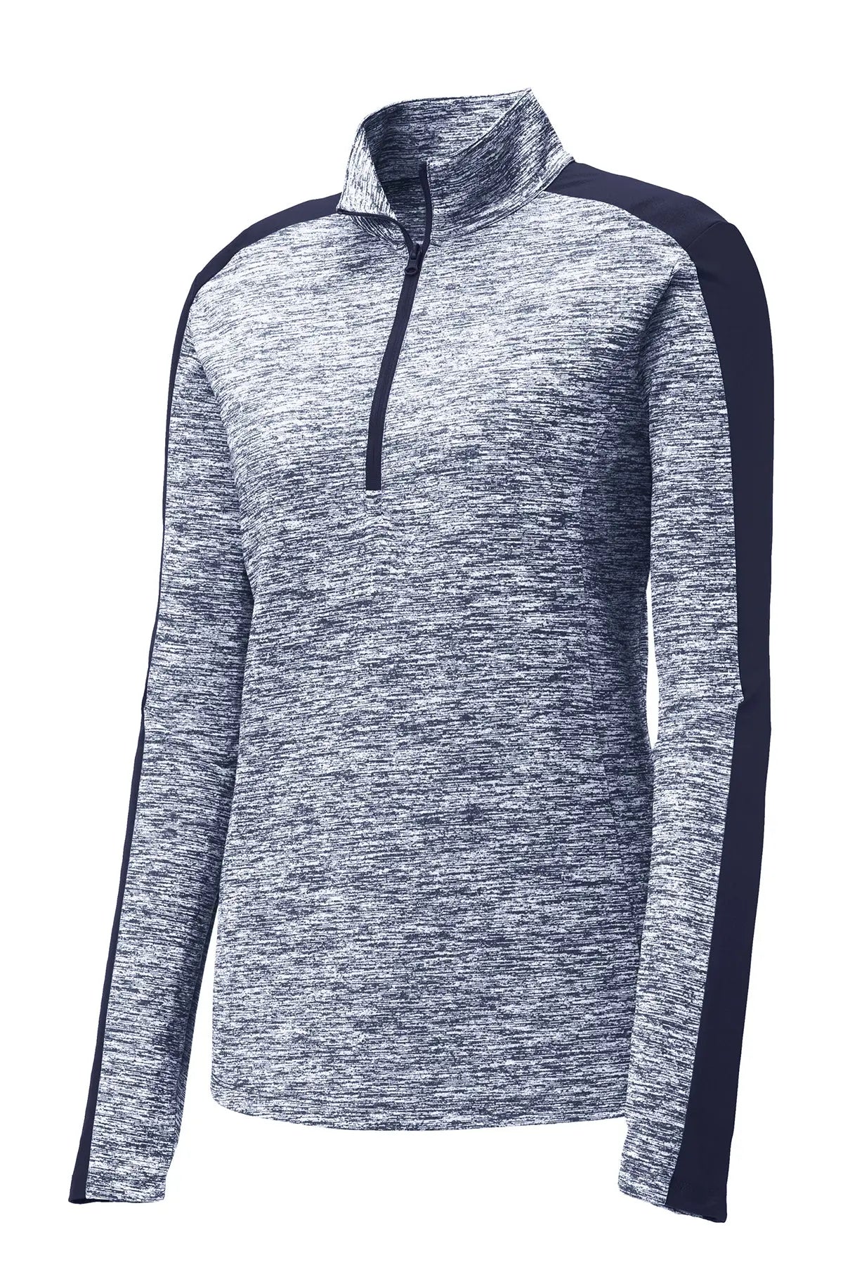 Sport-Tek® Women's PosiCharge® Electric Heather Colorblock 1/4-Zip Pullover #LST397 Game Over Merch