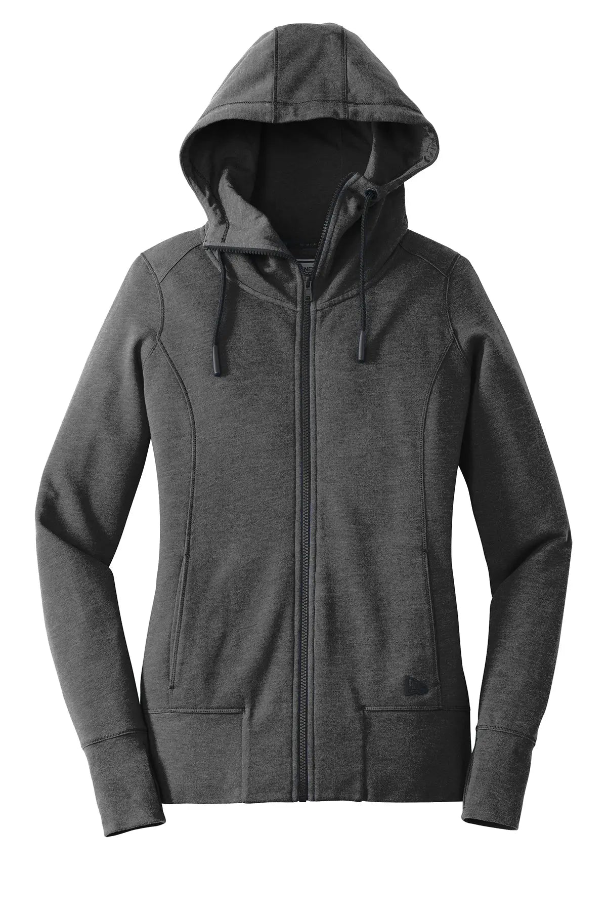 New Era® Women's Tri-Blend Fleece Full-Zip Hoodie Brand Logo #LNEA511