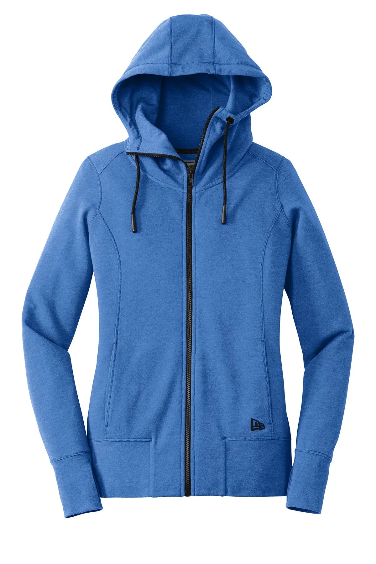 New Era® Women's Tri-Blend Fleece Full-Zip Hoodie Brand Logo #LNEA511