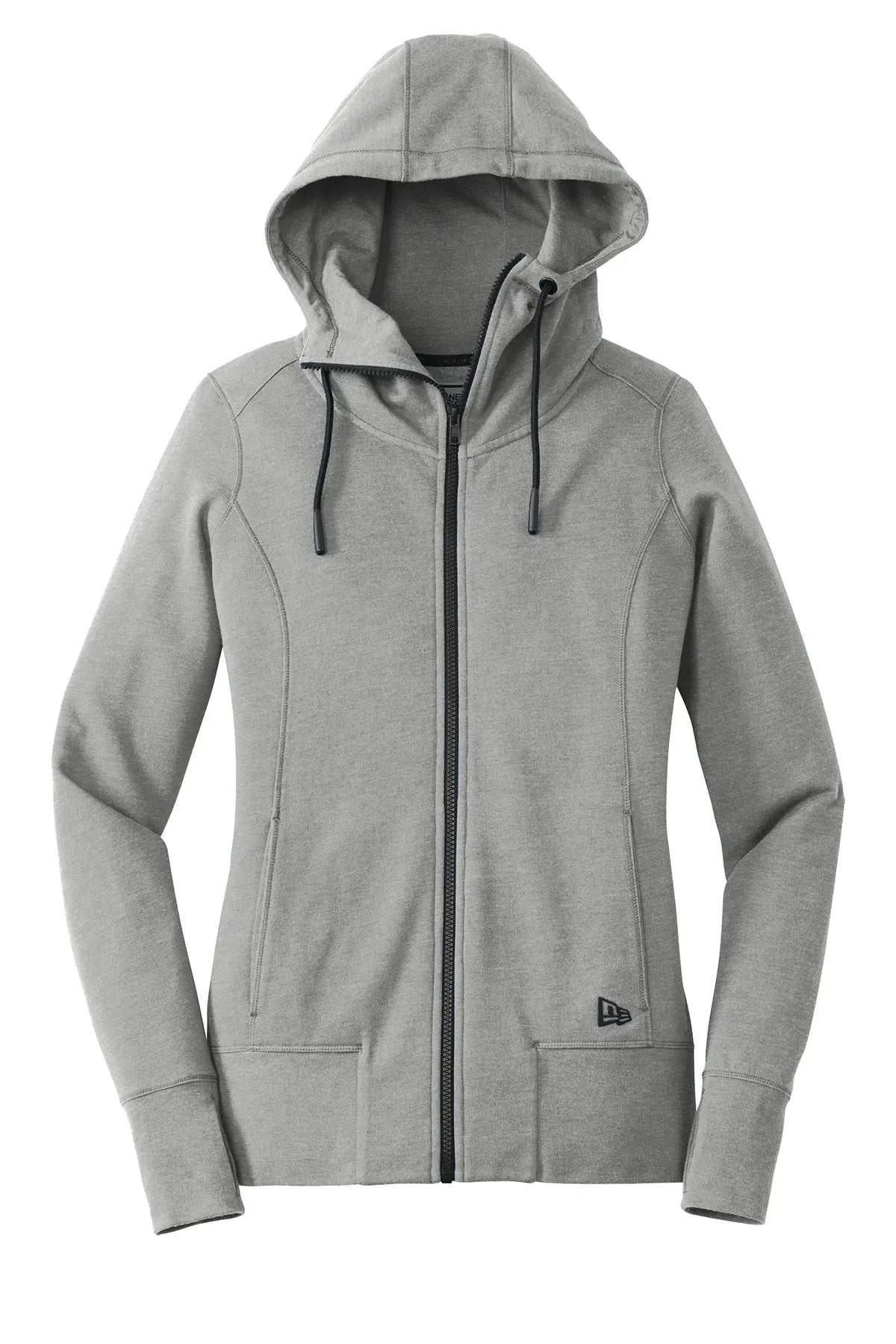 New Era® Women's Tri-Blend Fleece Full-Zip Hoodie Brand Logo #LNEA511