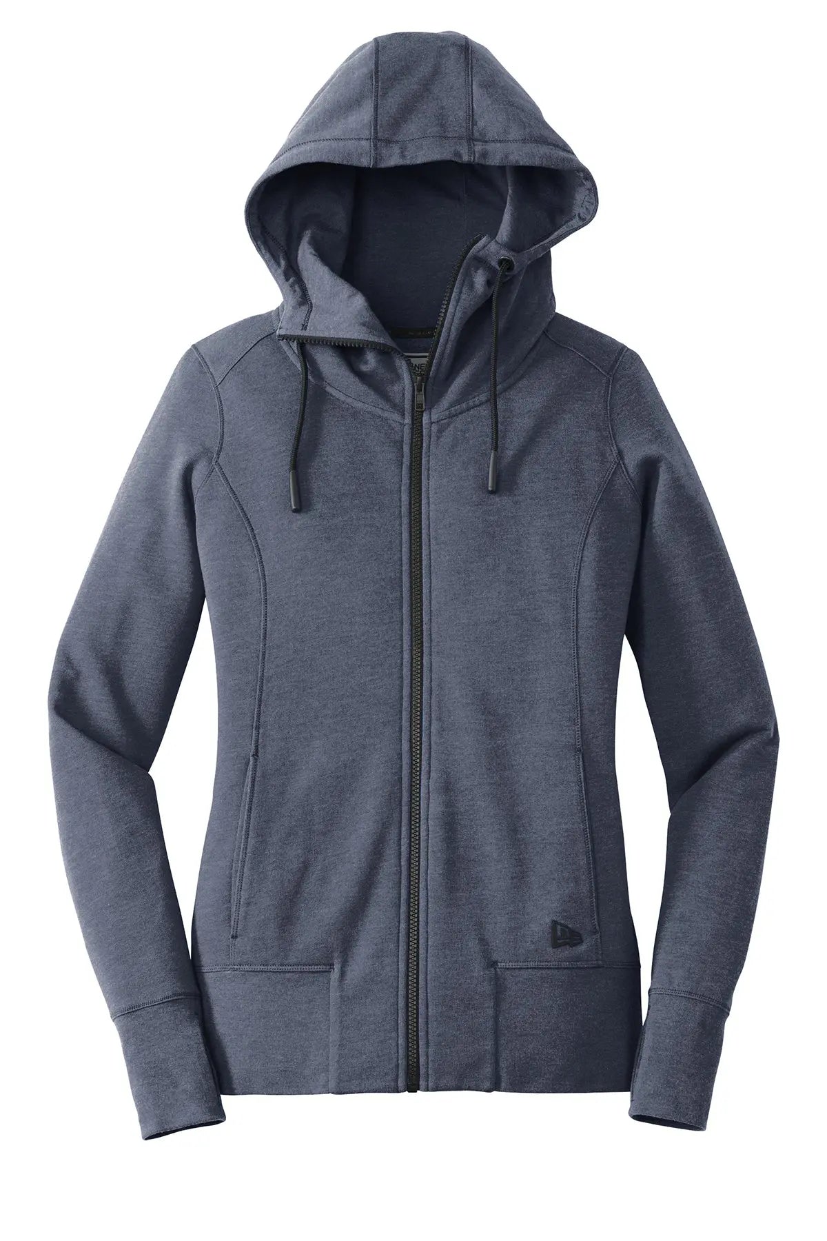 New Era® Women's Tri-Blend Fleece Full-Zip Hoodie Brand Logo #LNEA511