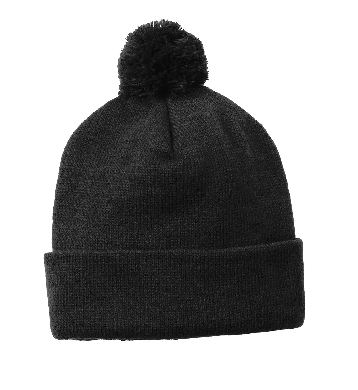 Sport-Tek ® Solid Pom Pom Beanie #STC37 Game Over Merch