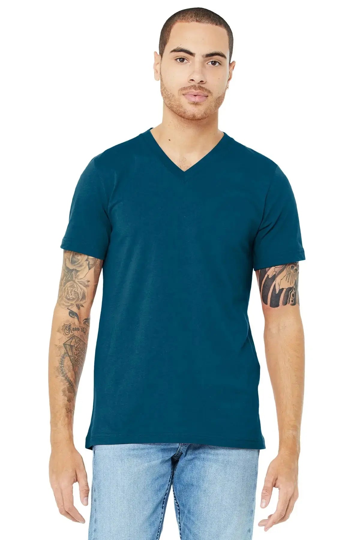 BELLA+CANVAS® Unisex Jersey Short Sleeve V-Neck Tee #BC3005 Game Over Merch