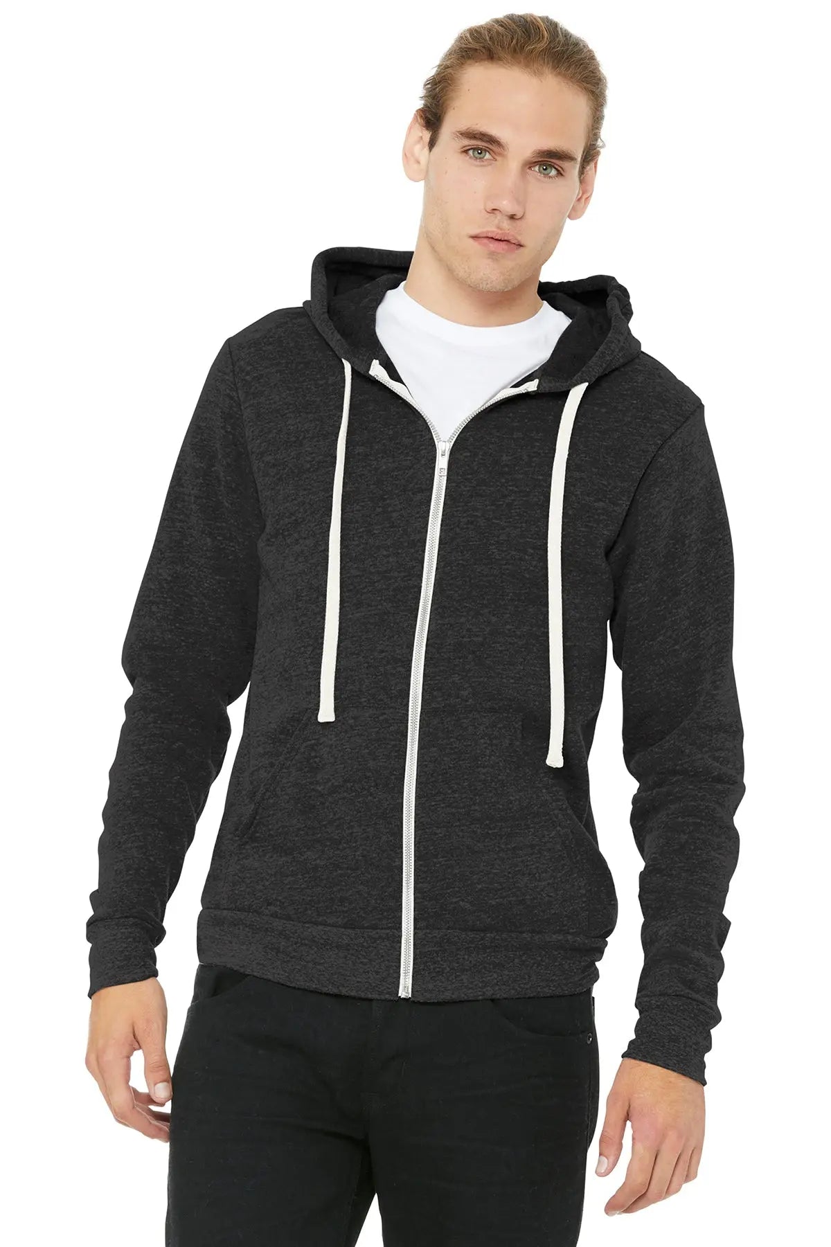 BELLA+CANVAS® Unisex Triblend Sponge Fleece Full-Zip Hoodie #BC3909