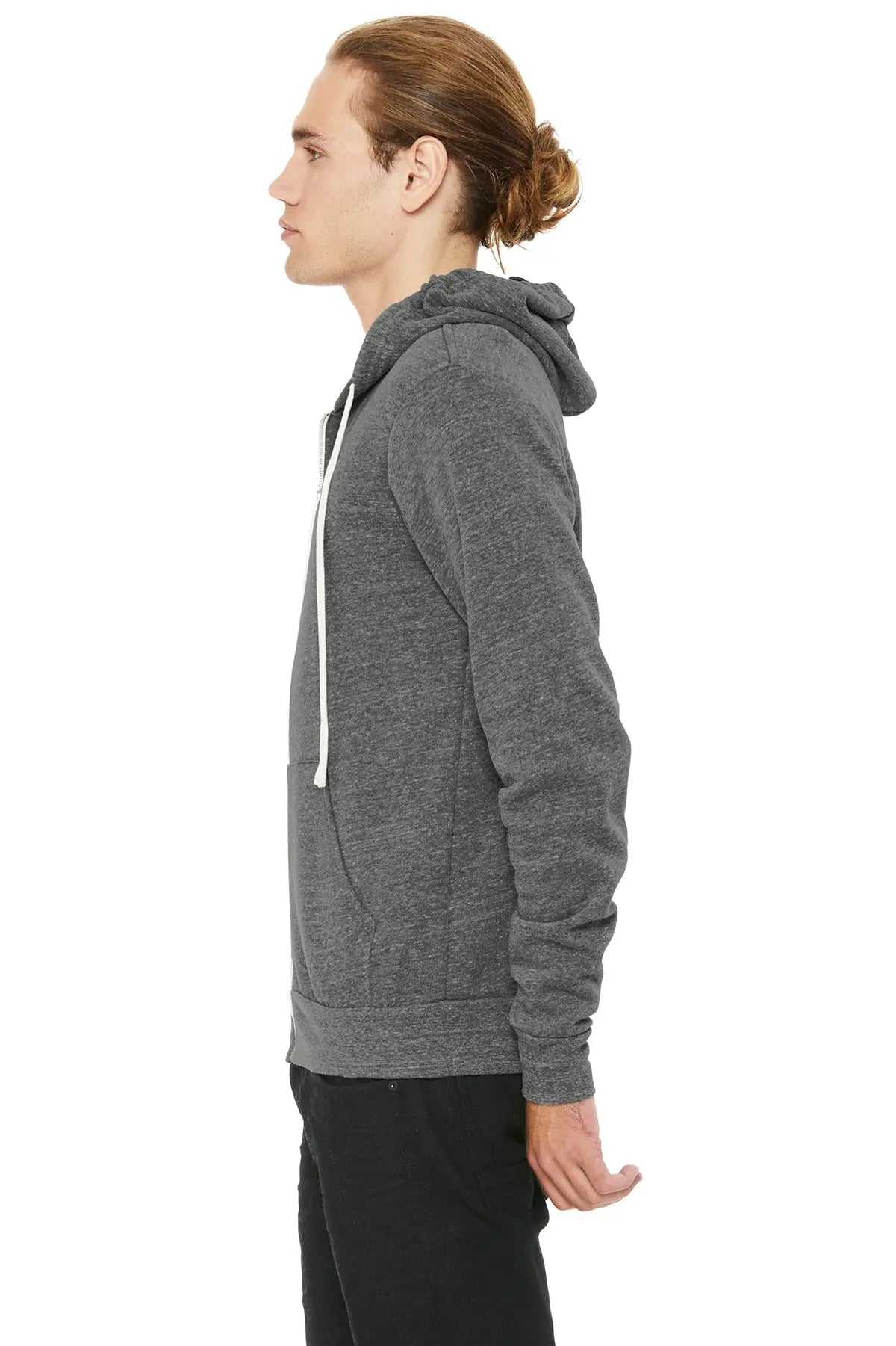 BELLA+CANVAS® Unisex Triblend Sponge Fleece Full-Zip Hoodie #BC3909