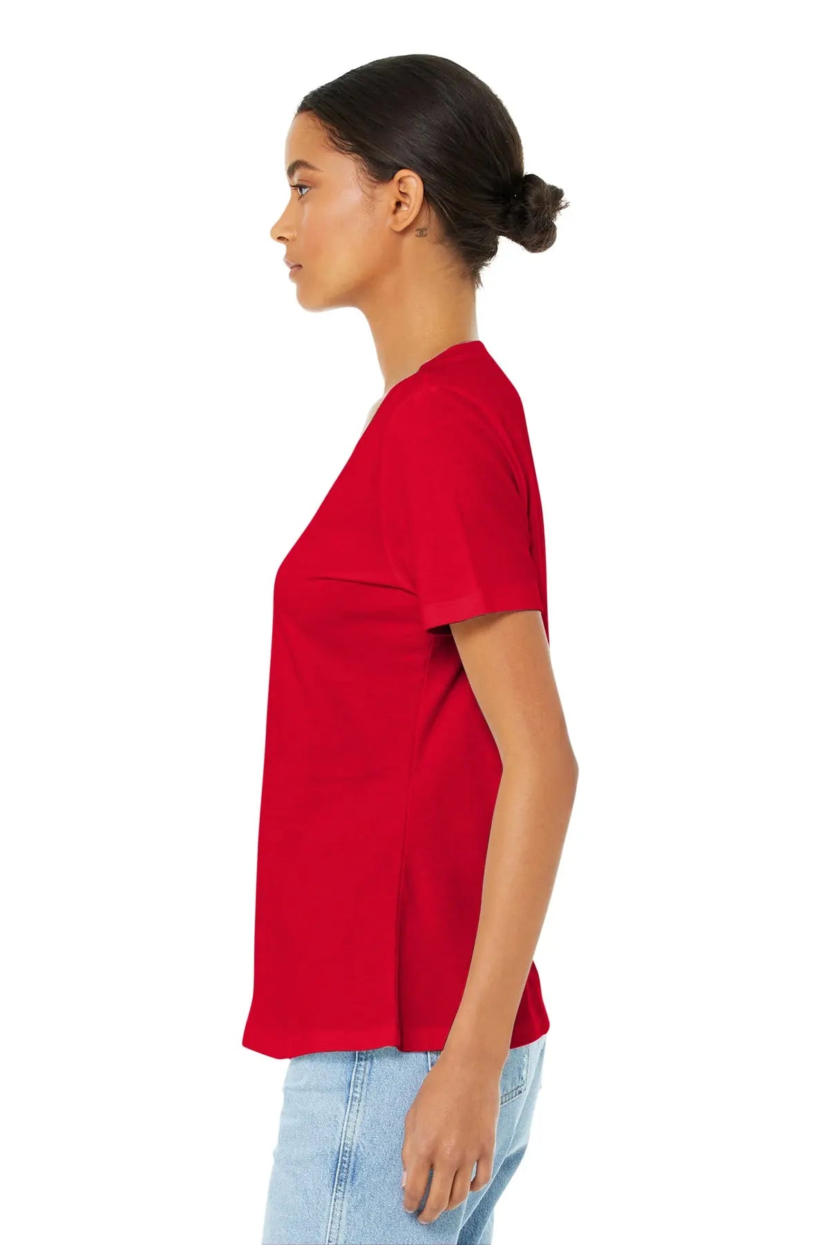 BELLA+CANVAS® Women’s Relaxed Jersey Short Sleeve V-Neck Tee #BC6405
