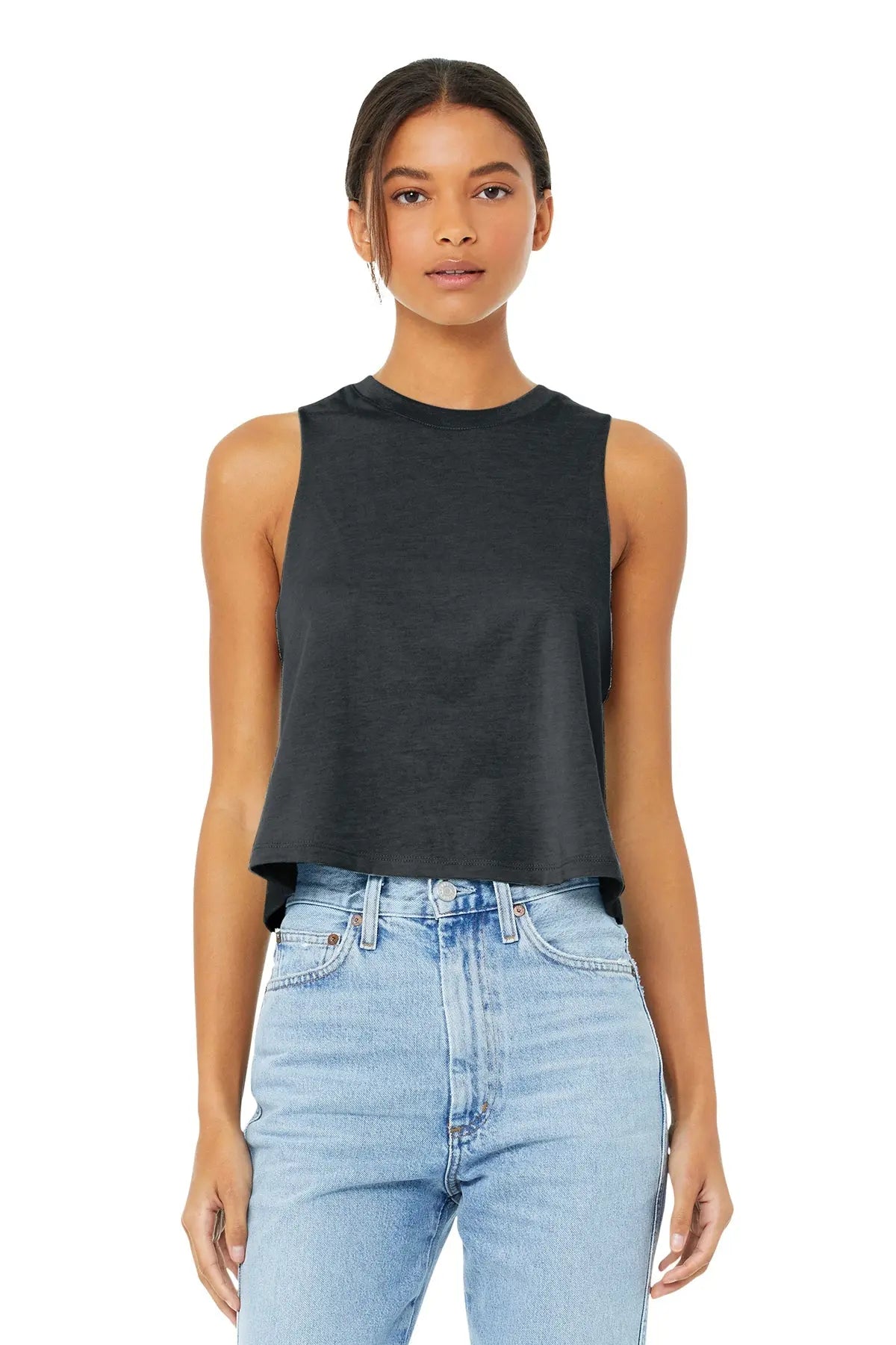 BELLA+CANVAS® Women’s Racerback Cropped Tank #BC6682 Game Over Merch