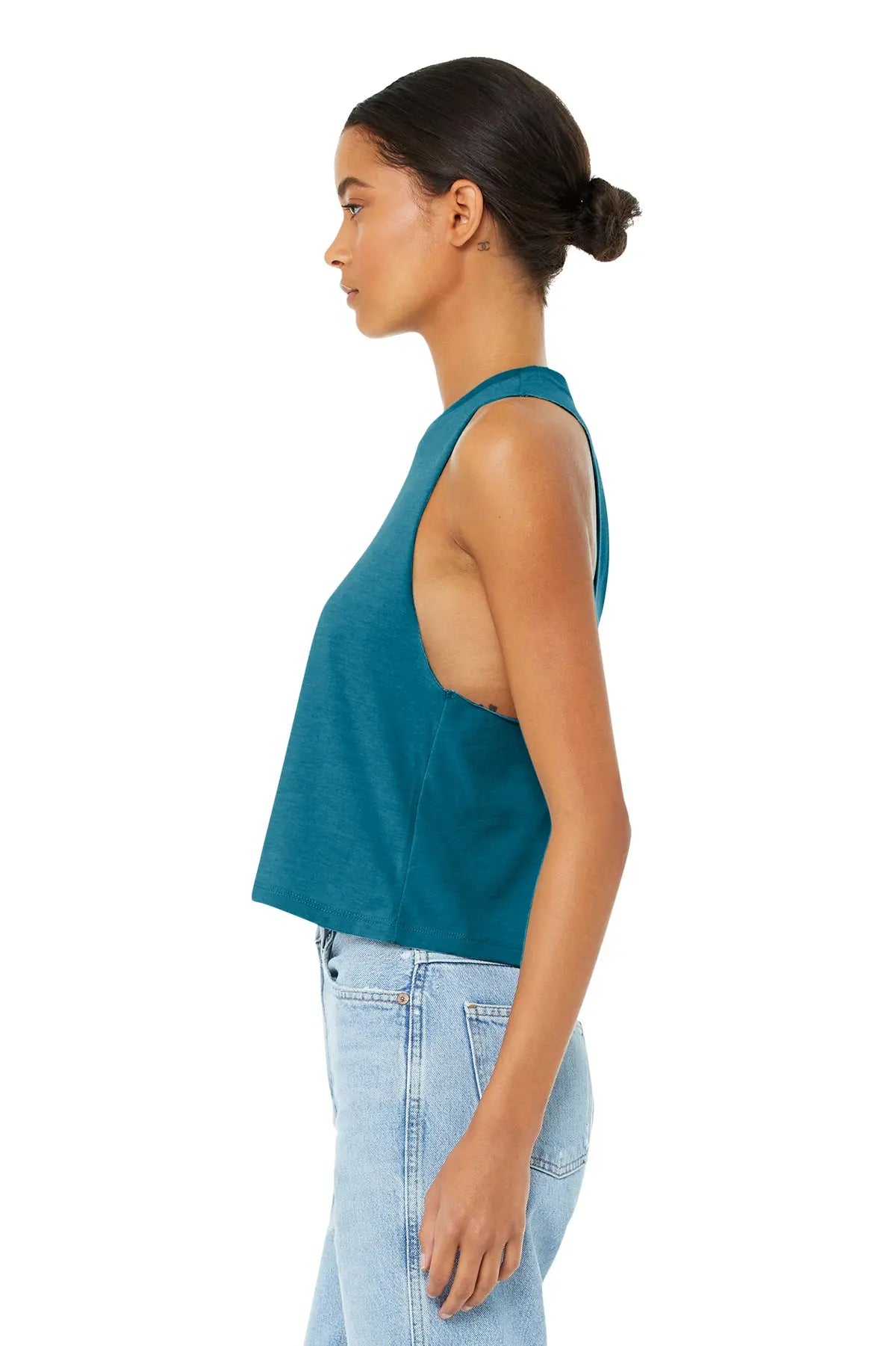 BELLA+CANVAS® Women’s Racerback Cropped Tank #BC6682 Game Over Merch